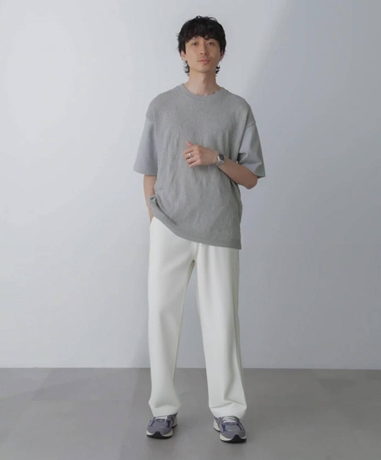 ツートーン切り替えTシャツ 半袖 6724124224