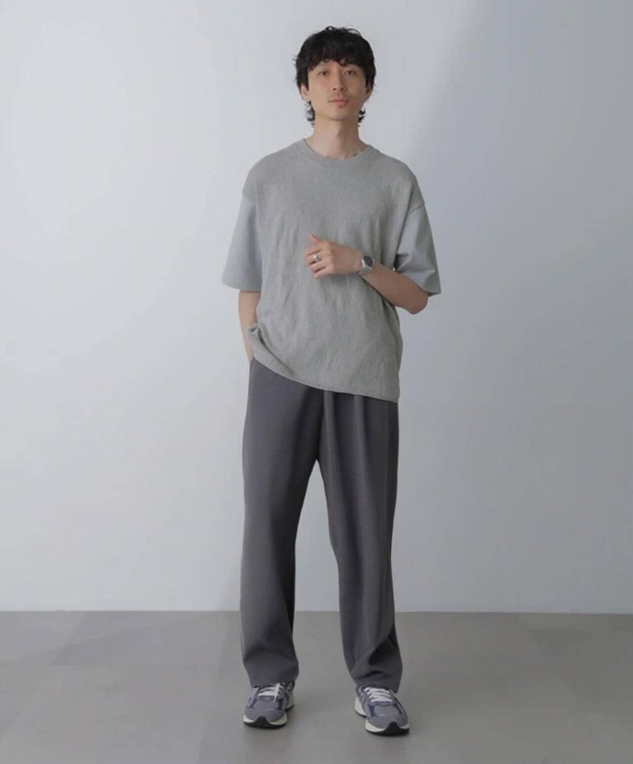 ツートーン切り替えTシャツ 半袖 6724124224