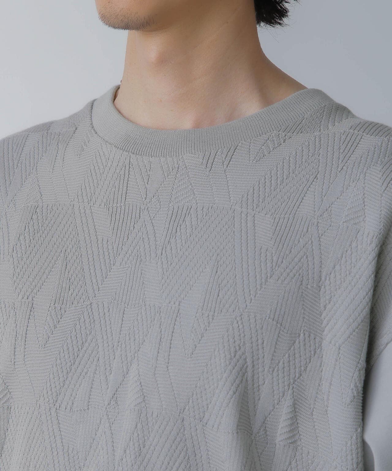 ツートーン切り替えTシャツ 半袖 6724124224