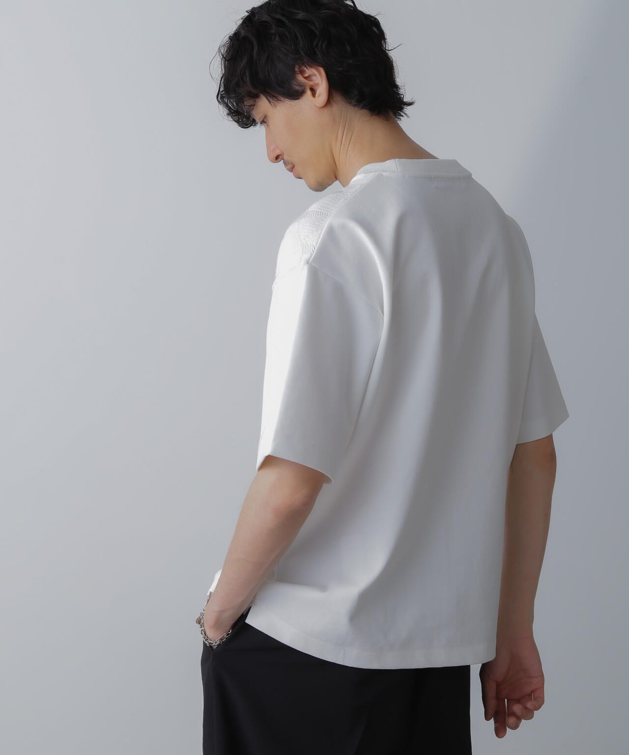 ツートーン切り替えTシャツ 半袖 6724124224