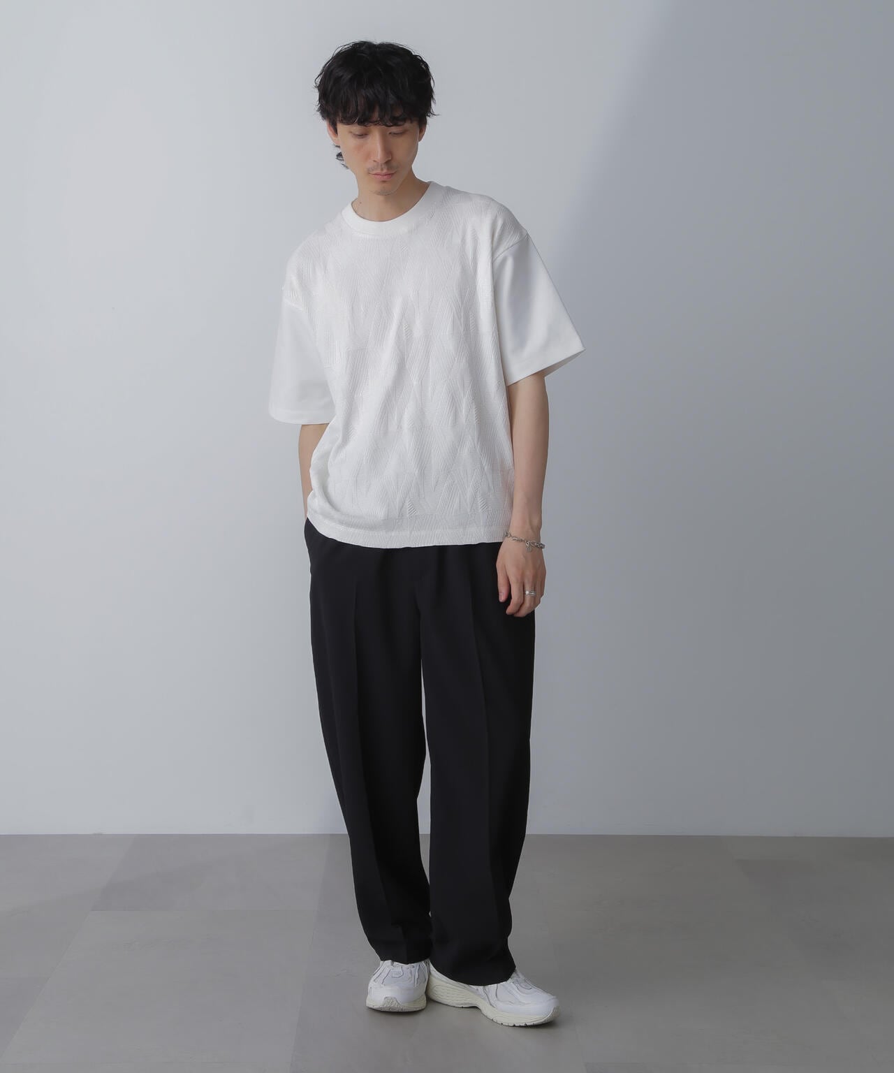 ツートーン切り替えTシャツ 半袖 6724124224