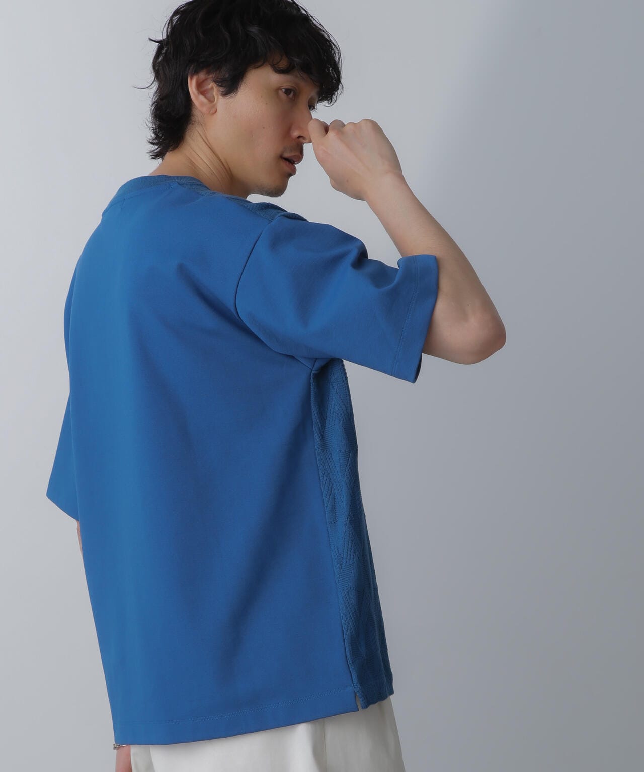 ツートーン切り替えTシャツ 半袖 6724124224