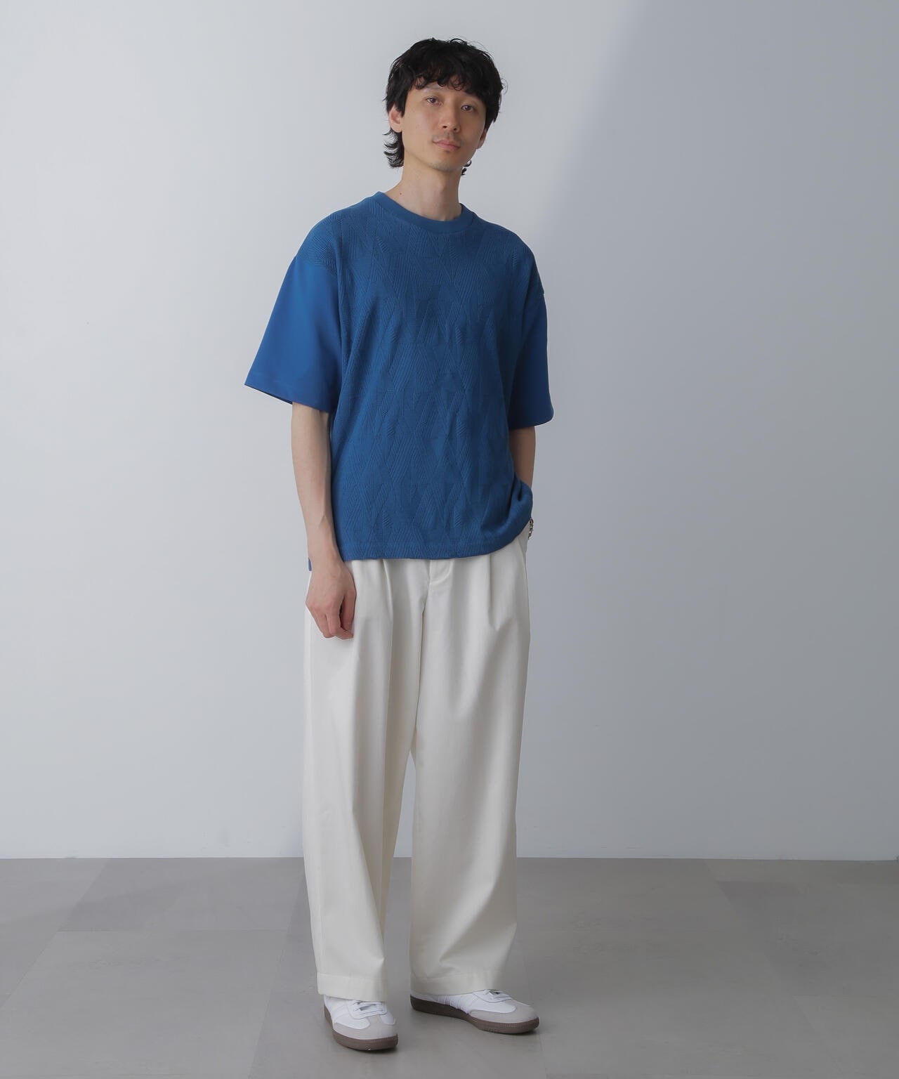 ツートーン切り替えTシャツ 半袖 6724124224