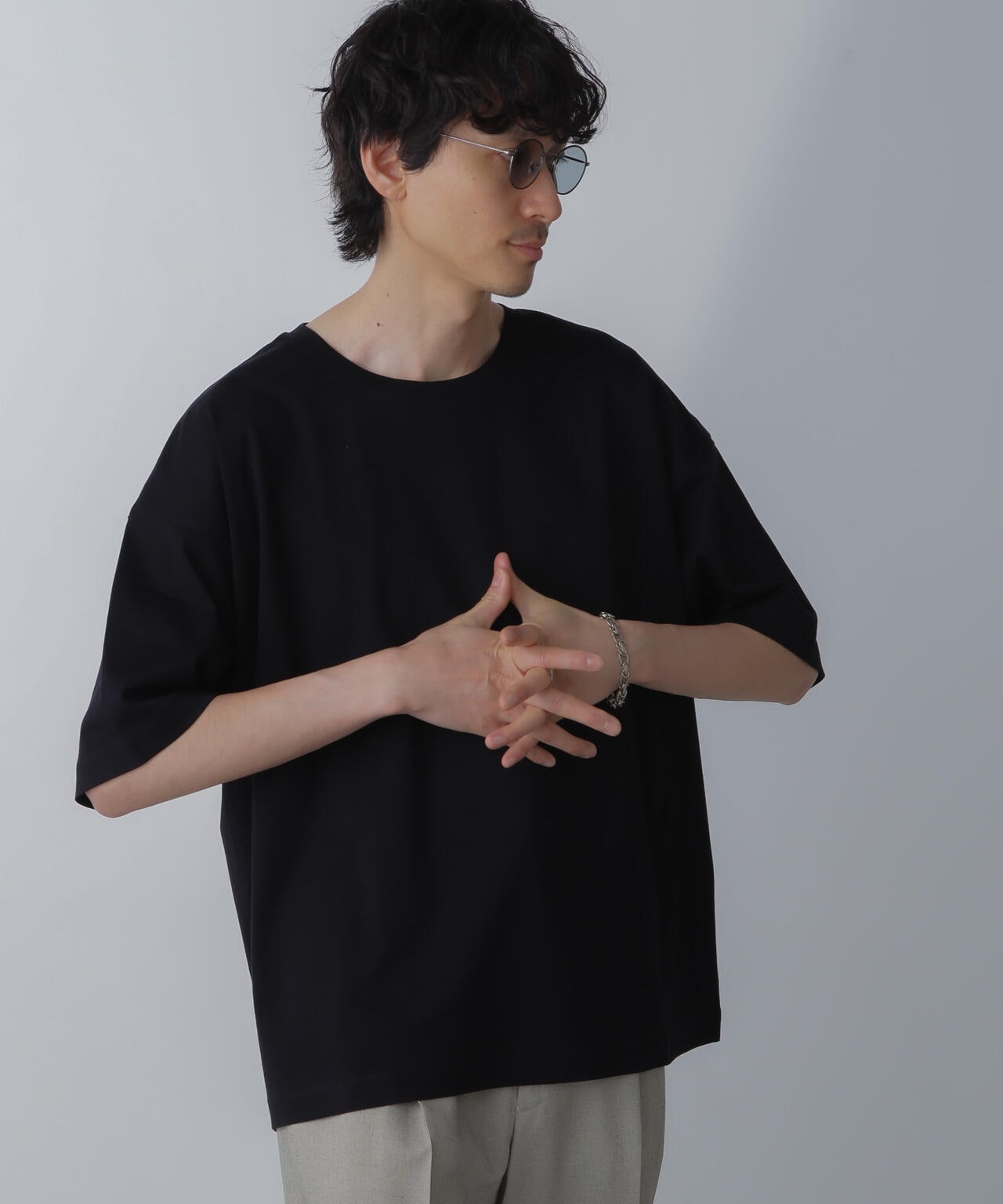WEB限定/アンチスメル ルーズクルーネックTシャツ 半袖 6724124226
