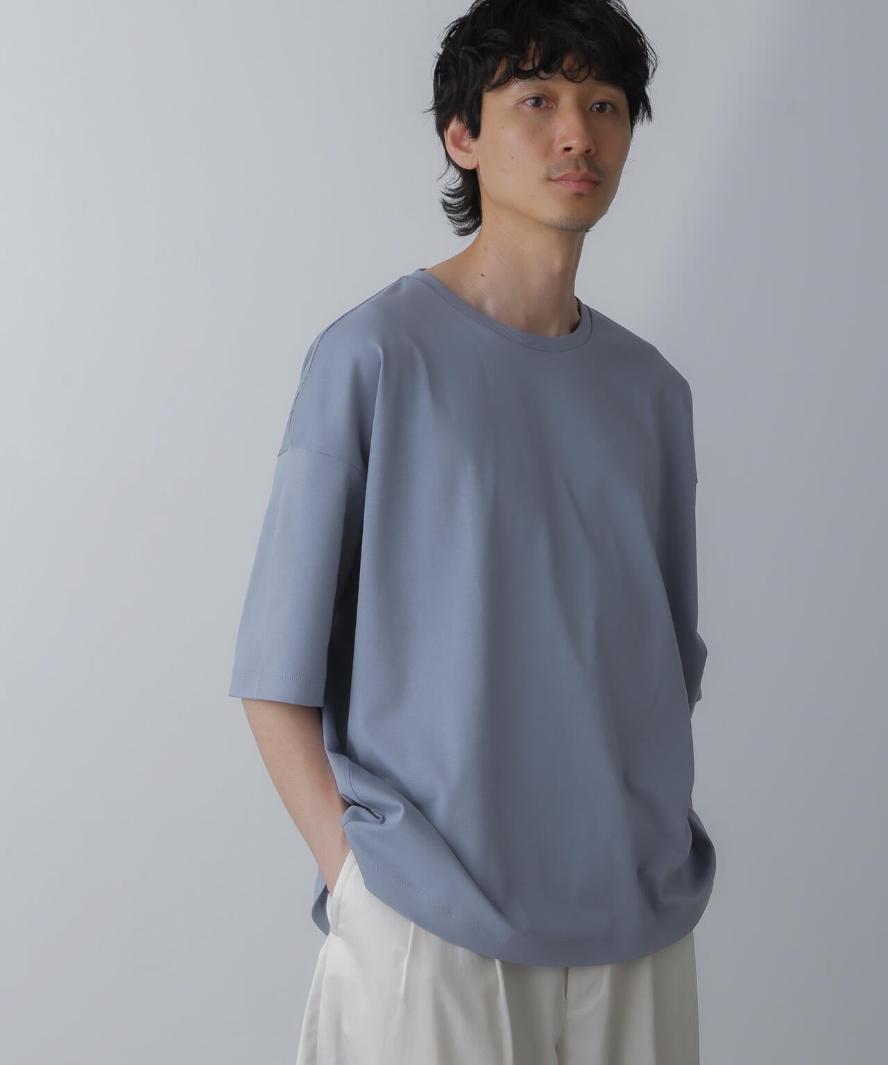 WEB限定/アンチスメル ルーズクルーネックTシャツ 半袖 6724124226