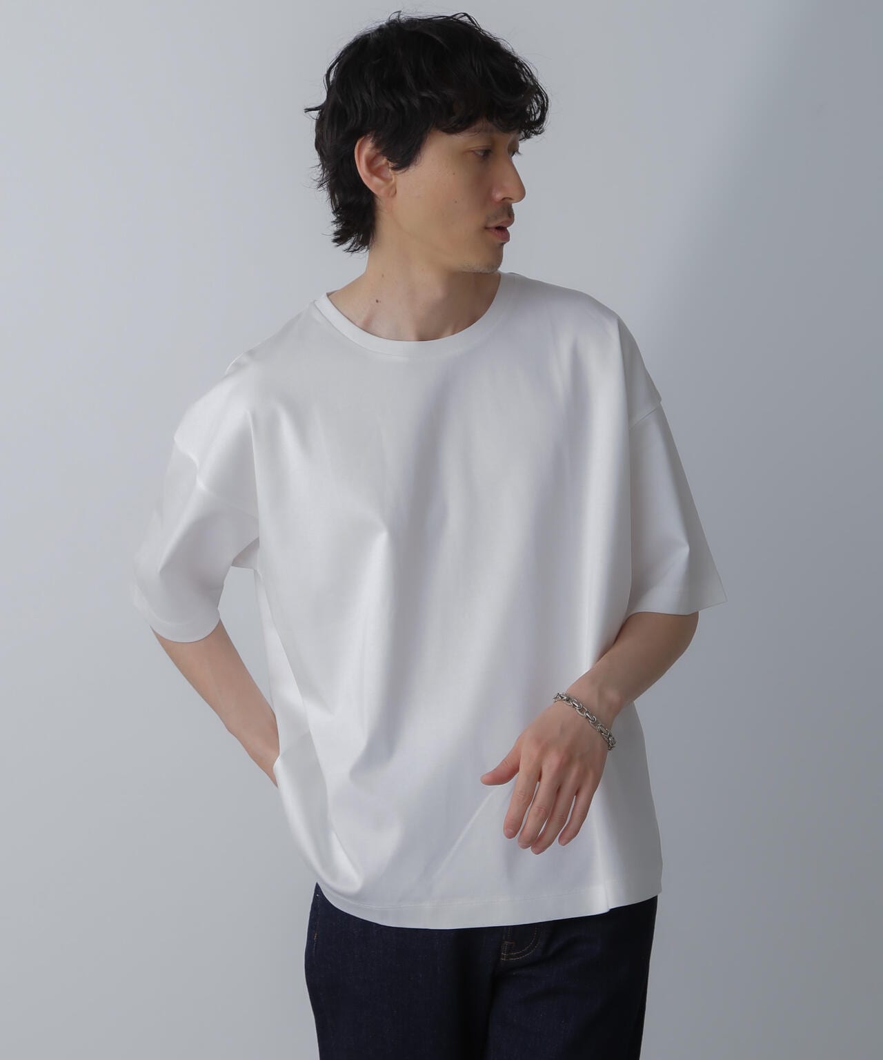 WEB限定/アンチスメル ルーズクルーネックTシャツ 半袖 6724124226