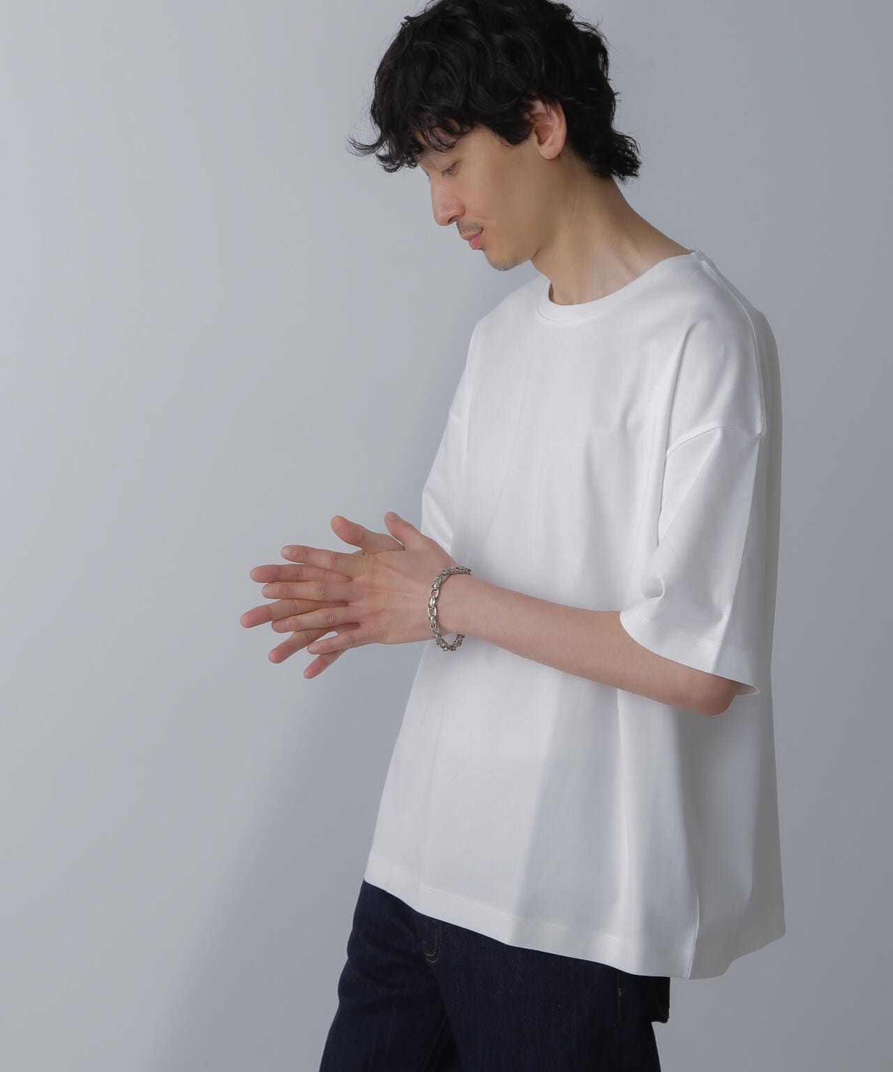 WEB限定/アンチスメル ルーズクルーネックTシャツ 半袖 6724124226