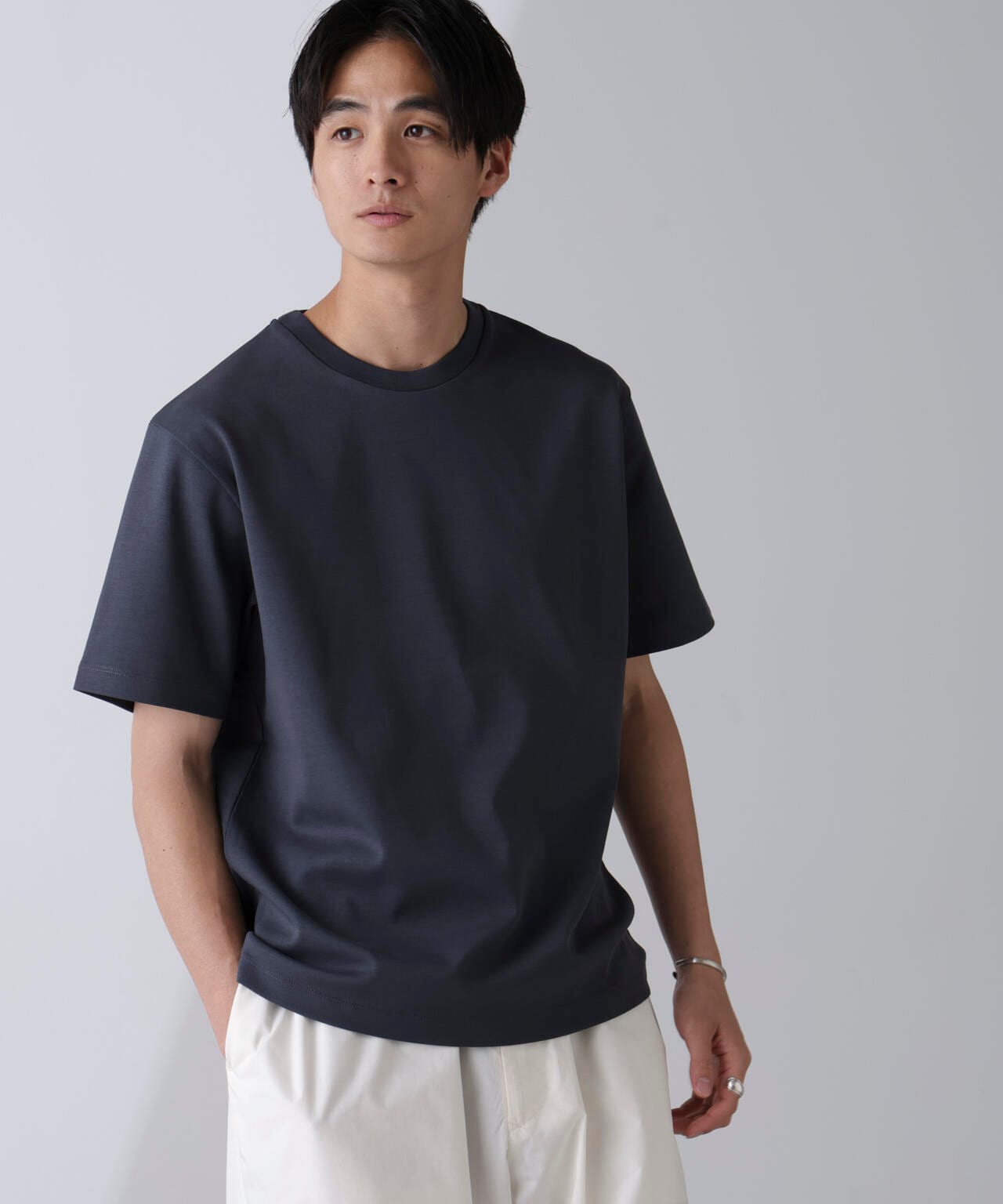ダブルスムースクルーネックＴシャツ 半袖 6724124231