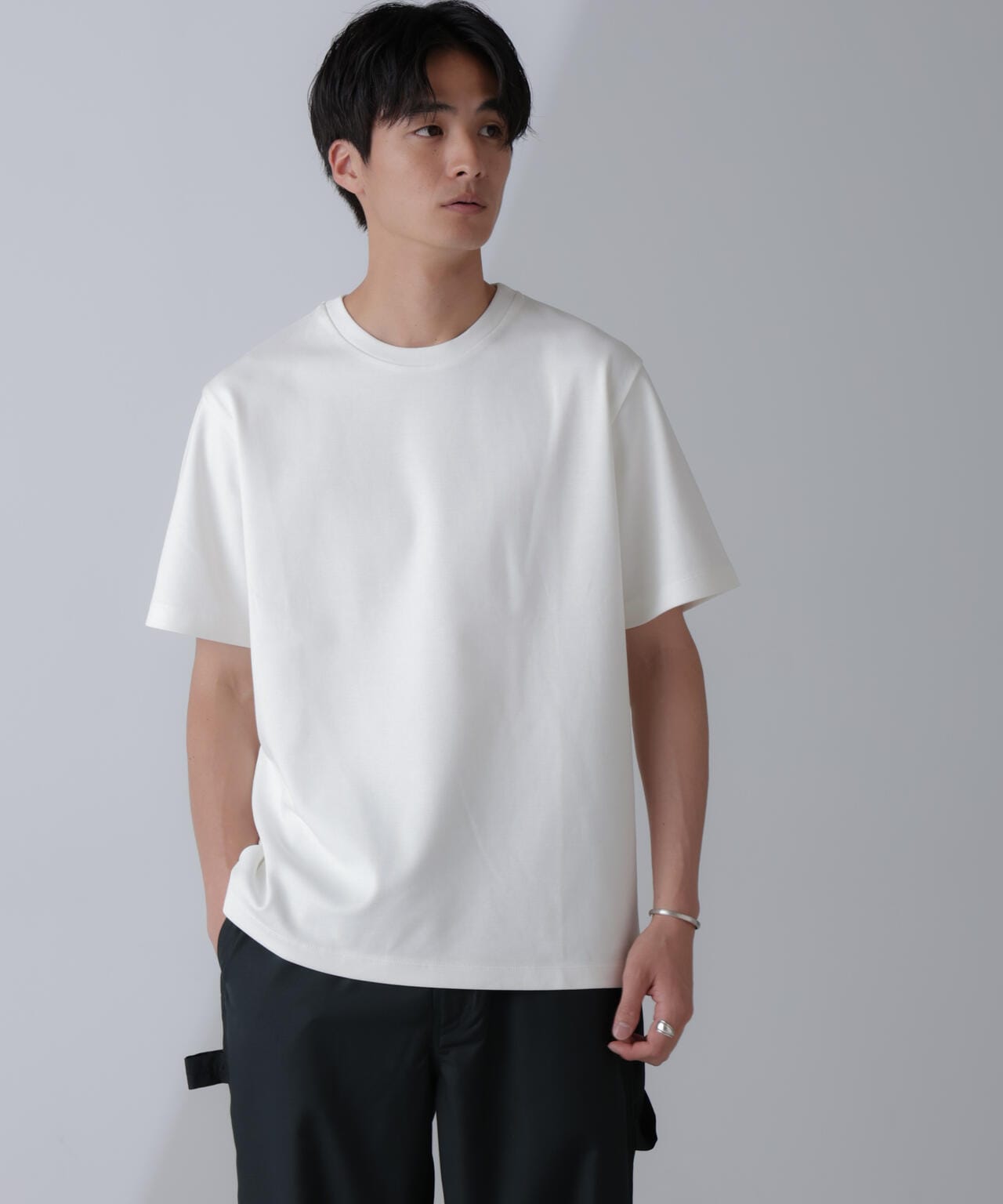 ダブルスムースクルーネックＴシャツ 半袖 6724124231
