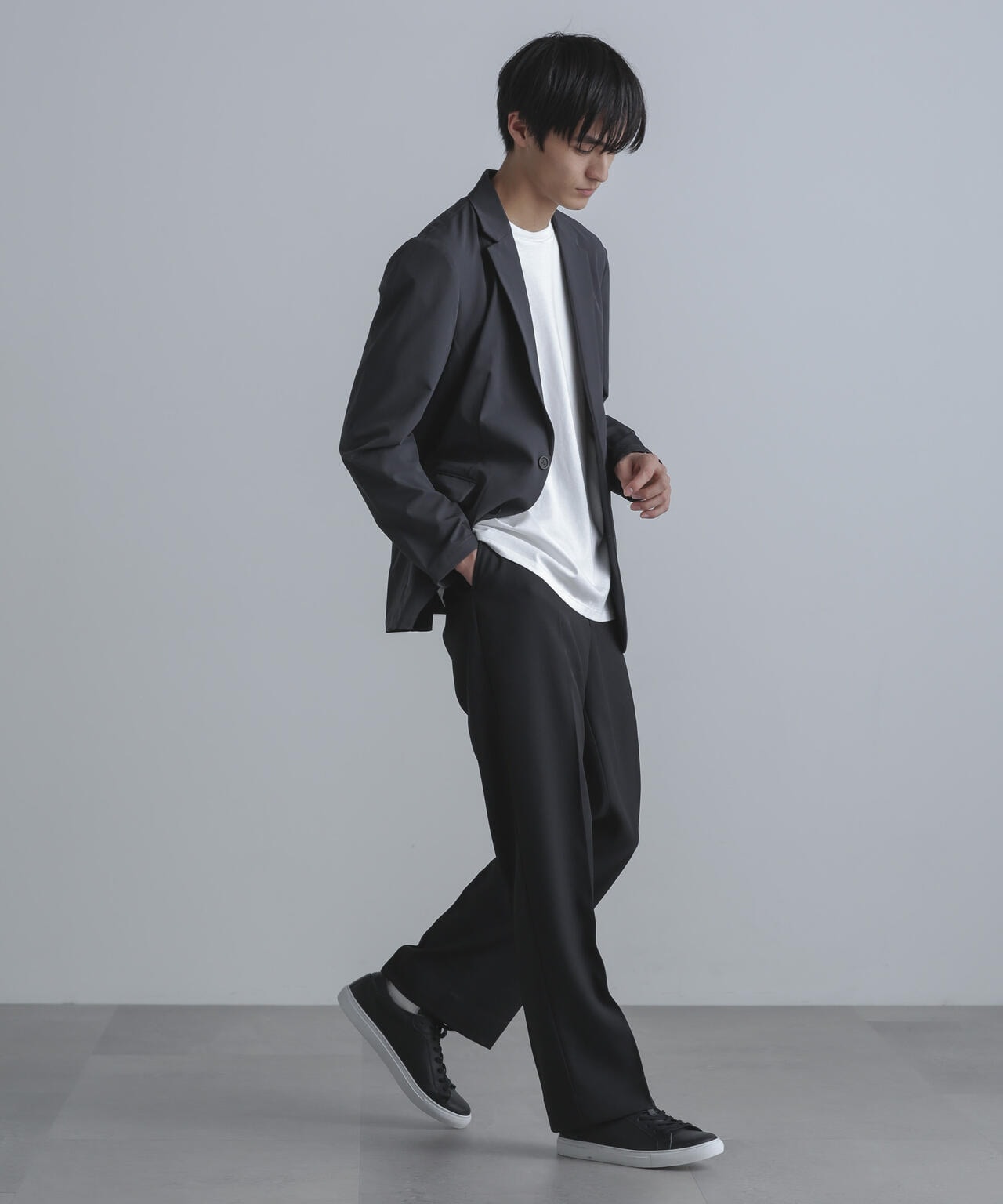 ストレッチツイルストレートスラックス(セットアップ可) 6724127211