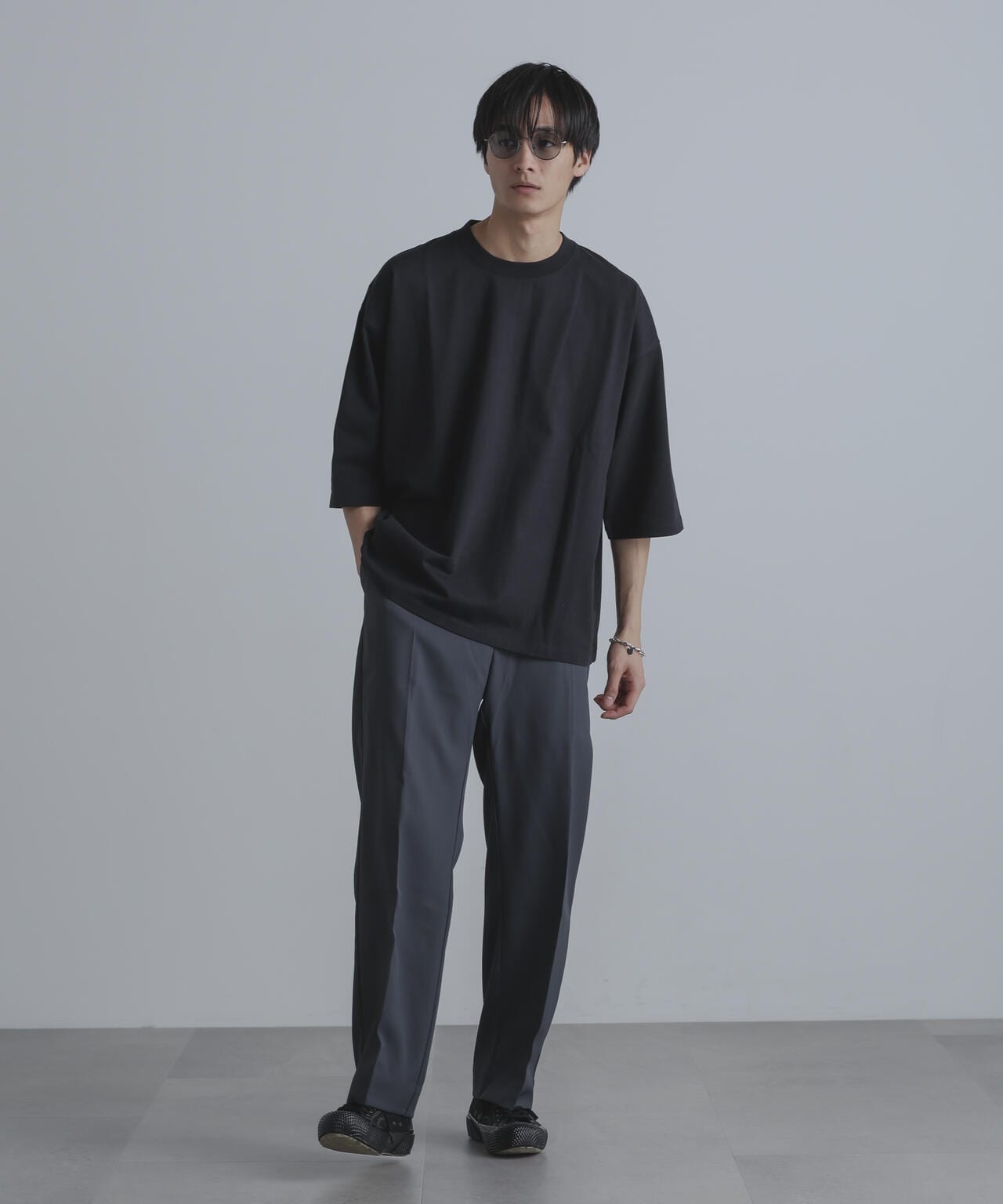 ストレッチツイルストレートスラックス(セットアップ可) 6724127211
