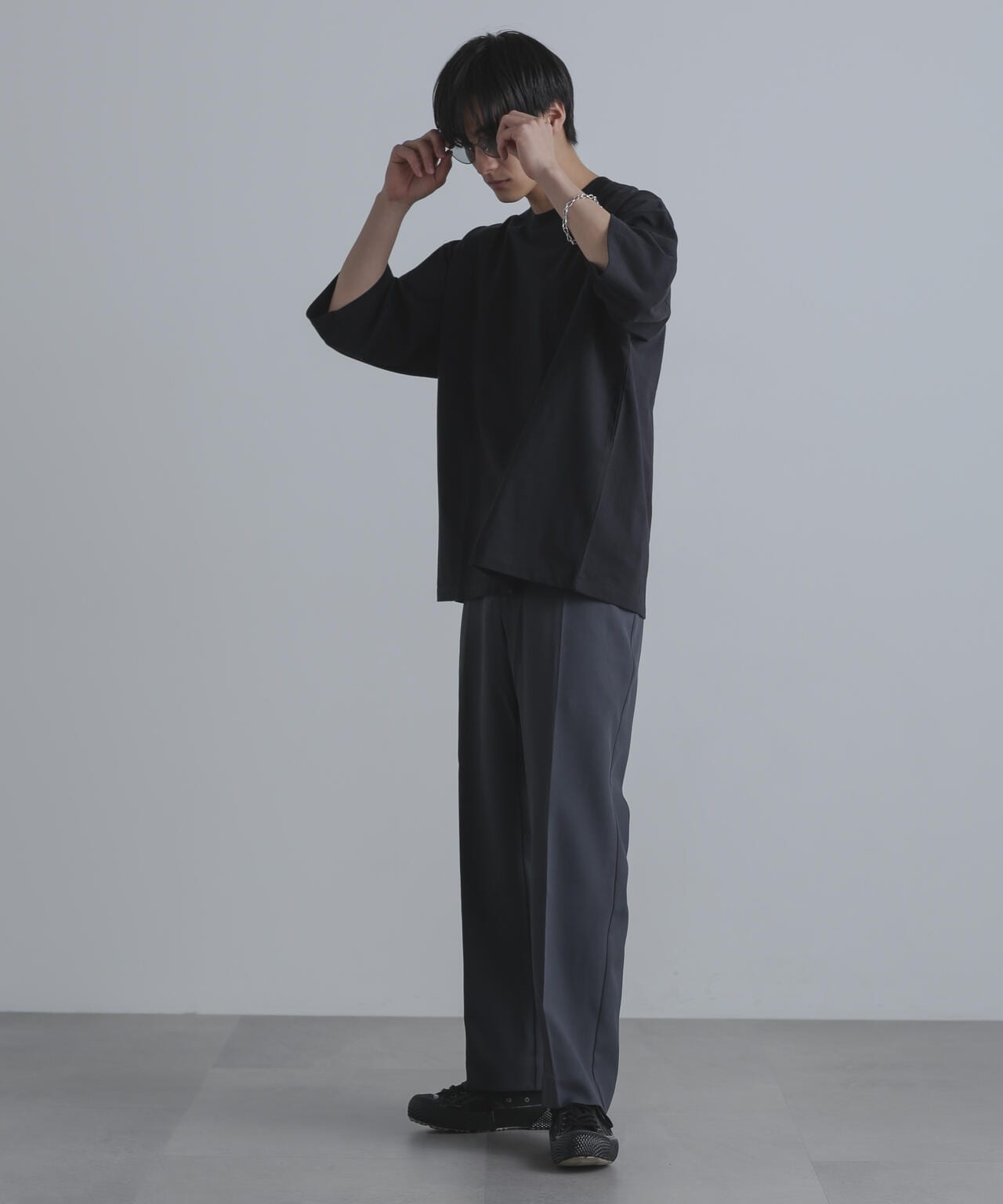 ストレッチツイルストレートスラックス(セットアップ可) 6724127211