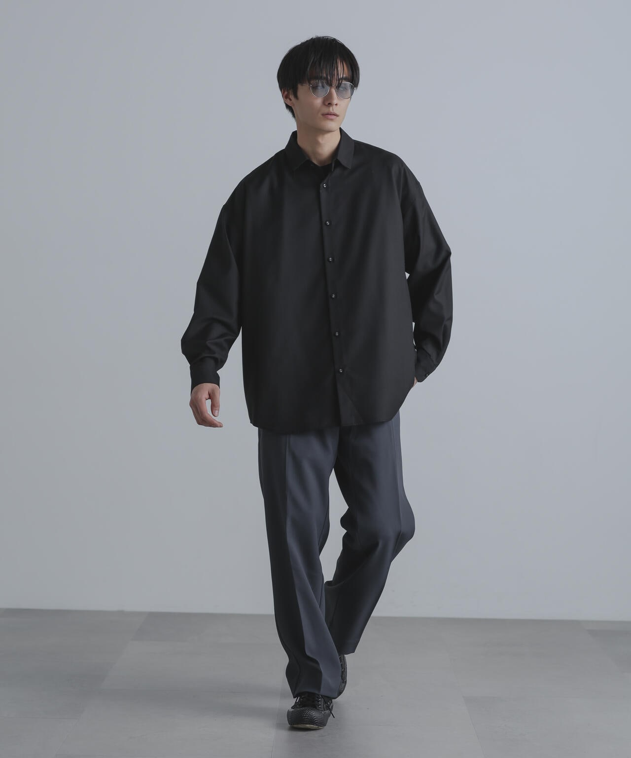 ストレッチツイルストレートスラックス(セットアップ可) 6724127211