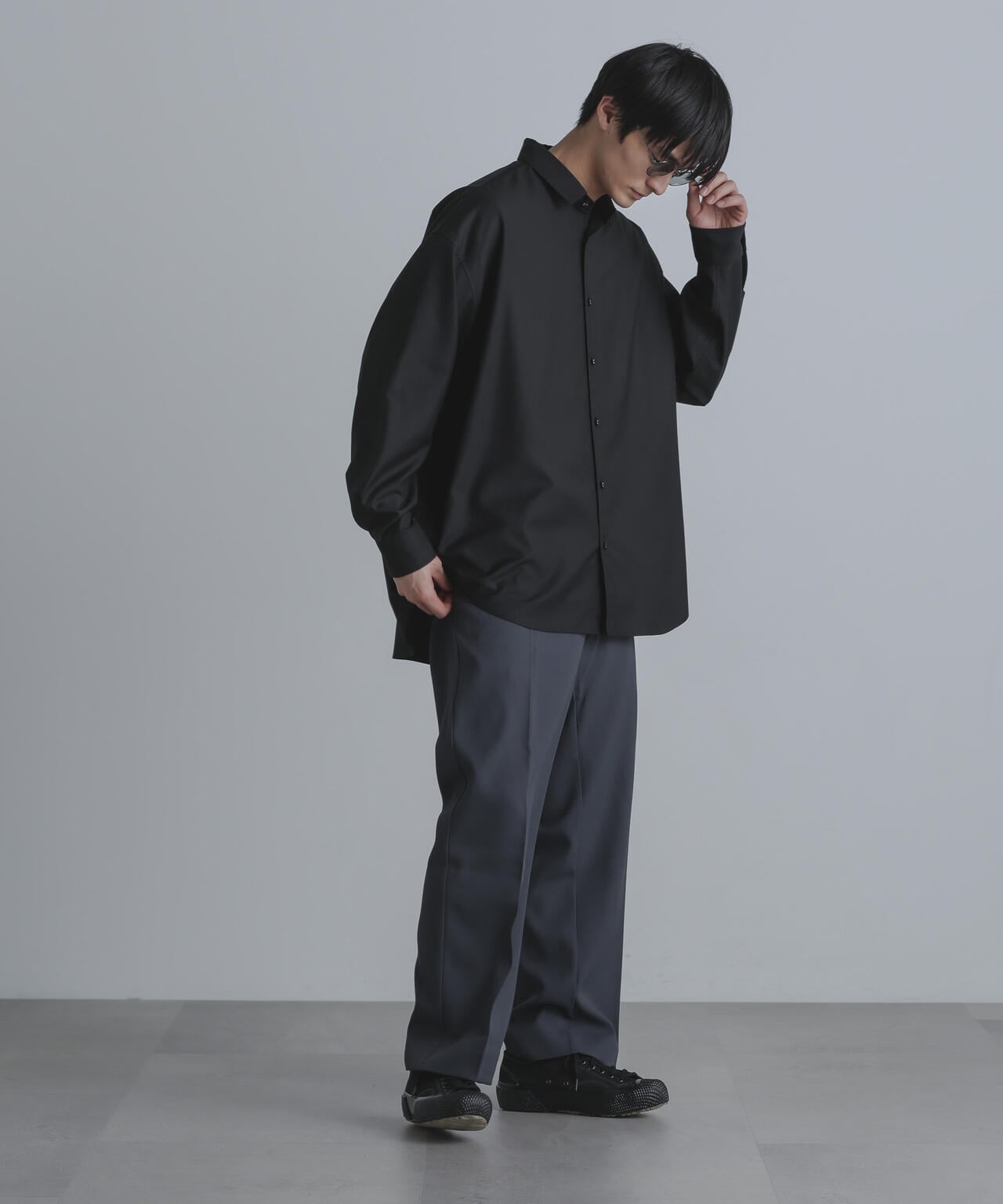 ストレッチツイルストレートスラックス(セットアップ可) 6724127211