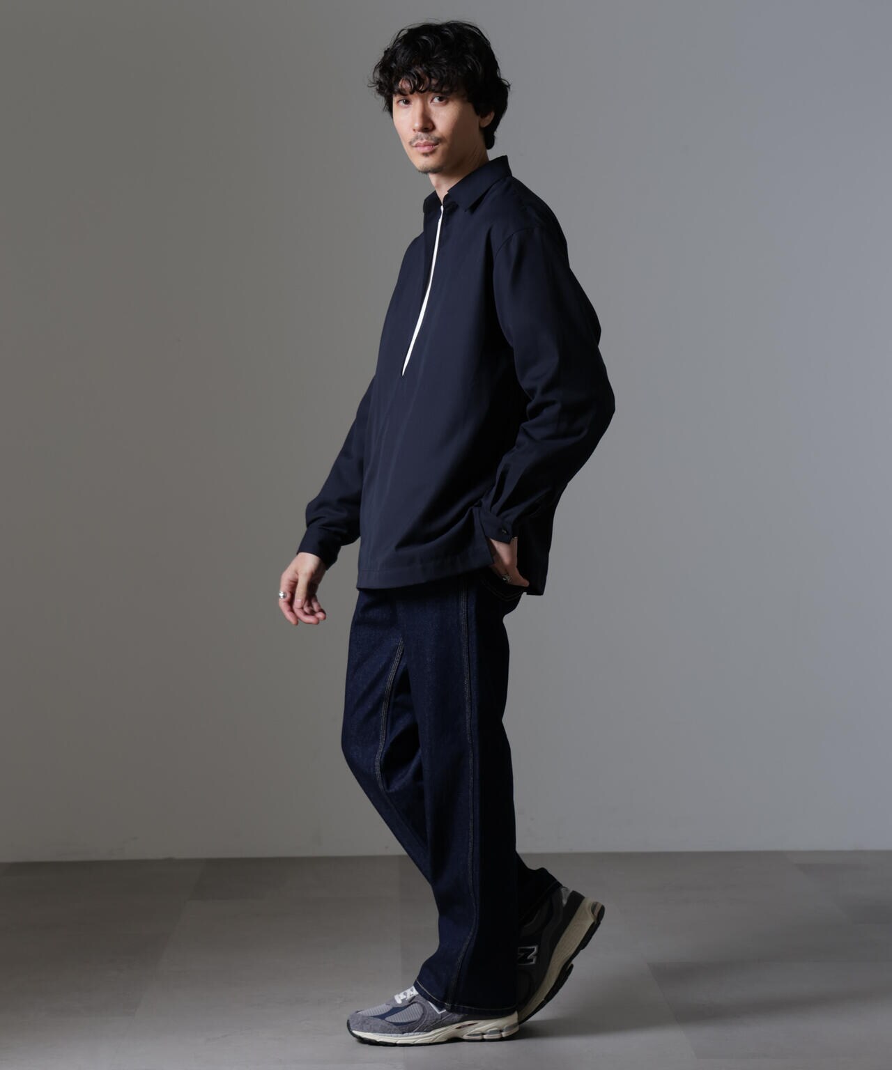 ドレープスキッパーシャツ 長袖 6724220207