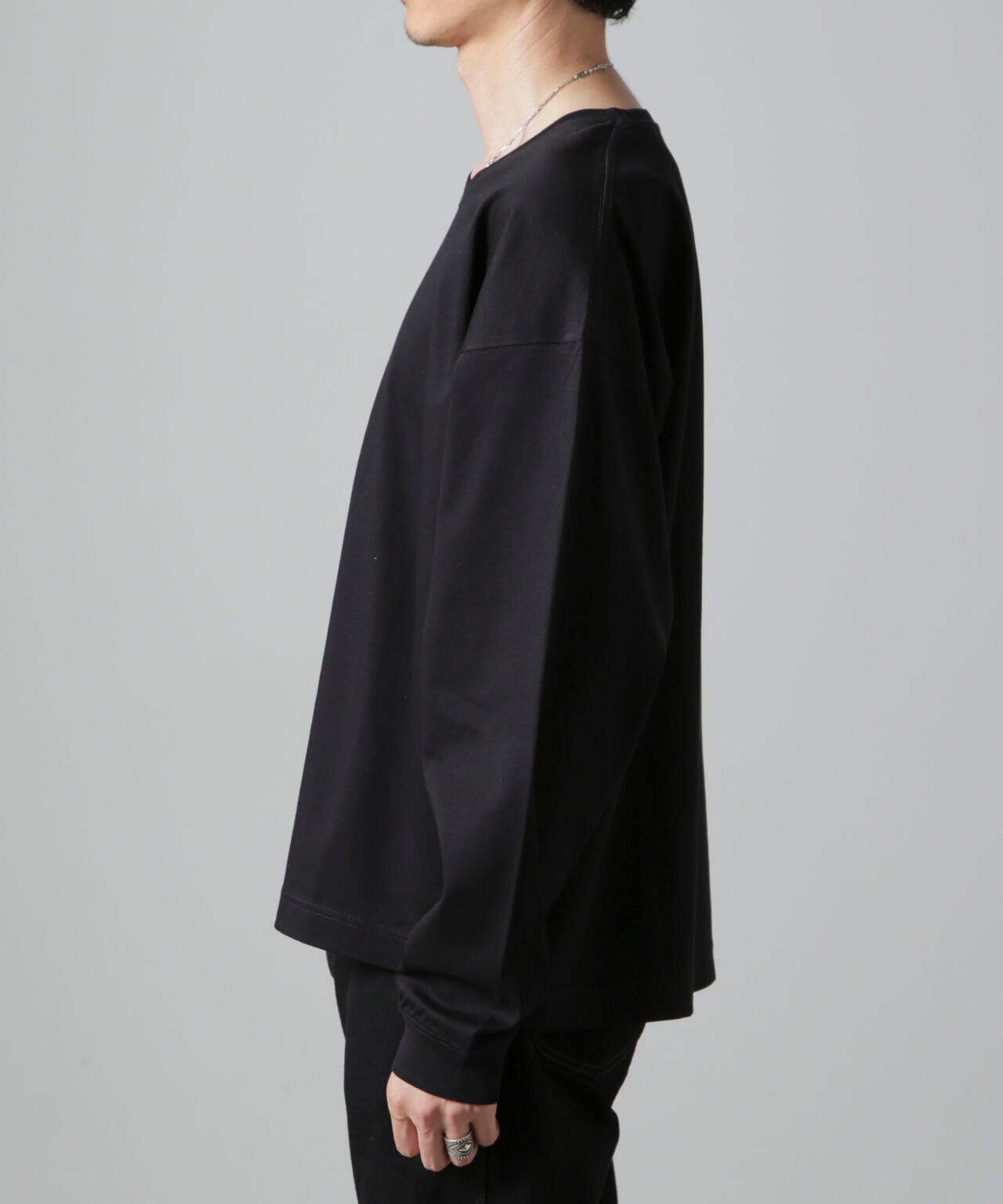 WEB限定/アンチスメル ルーズ クルーネックTシャツ 長袖 6724223213