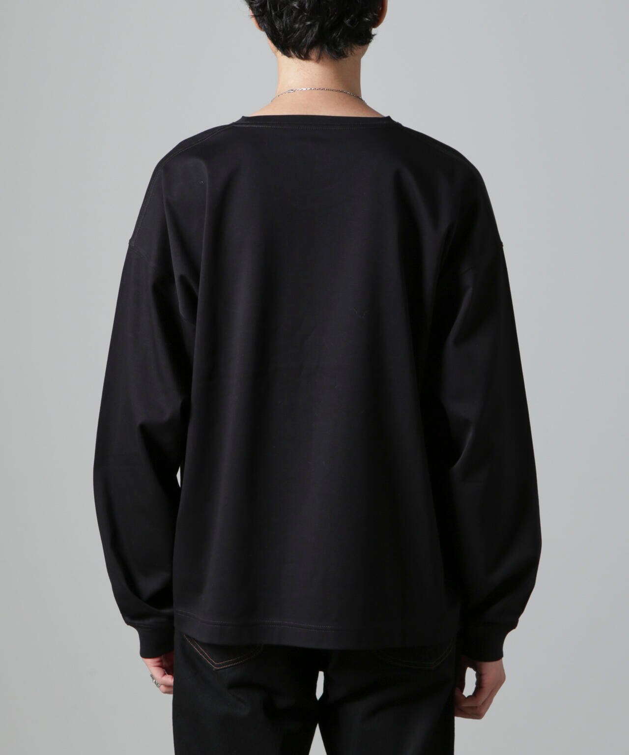 WEB限定/アンチスメル ルーズ クルーネックTシャツ 長袖 6724223213