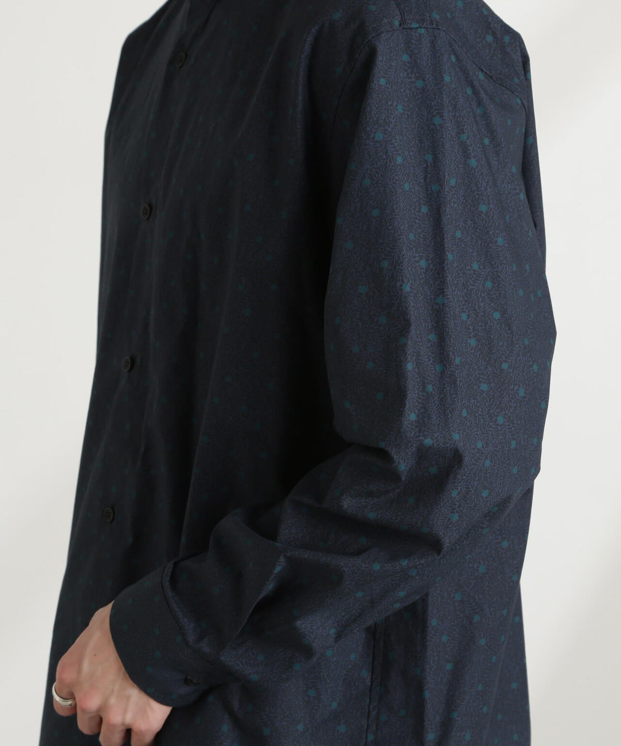 オリジナルパターンフラワープリントシャツ 長袖 6725120212