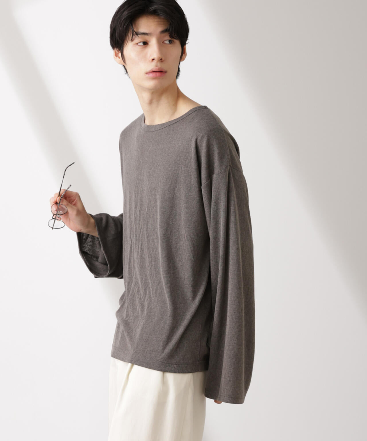 WEB限定/セミシアークルーネックプルオーバー 長袖 6725123210