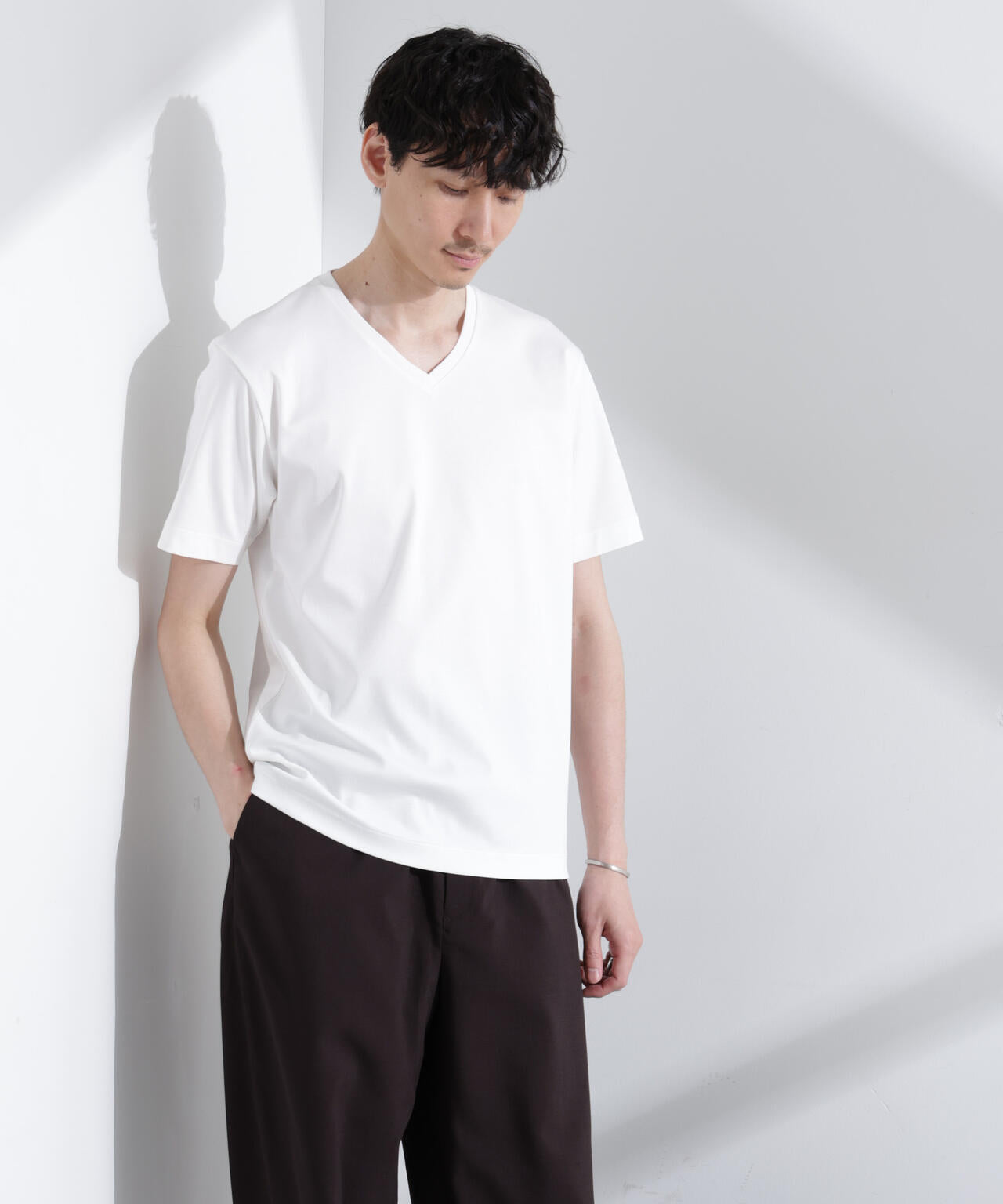 アンチスメル VネックTシャツ 半袖 6725124203