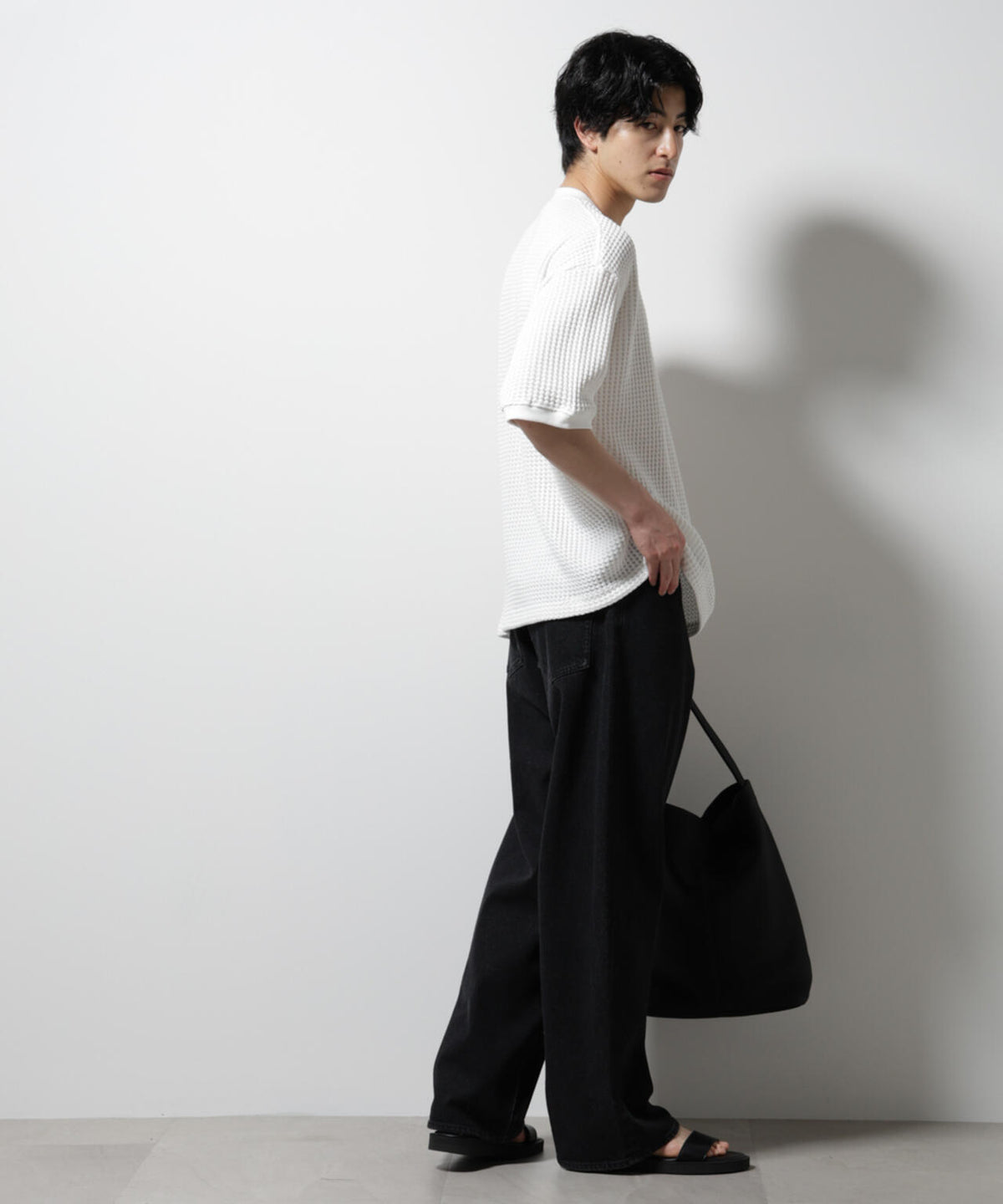 オニワッフルビッグTシャツ 五分袖 6725124216