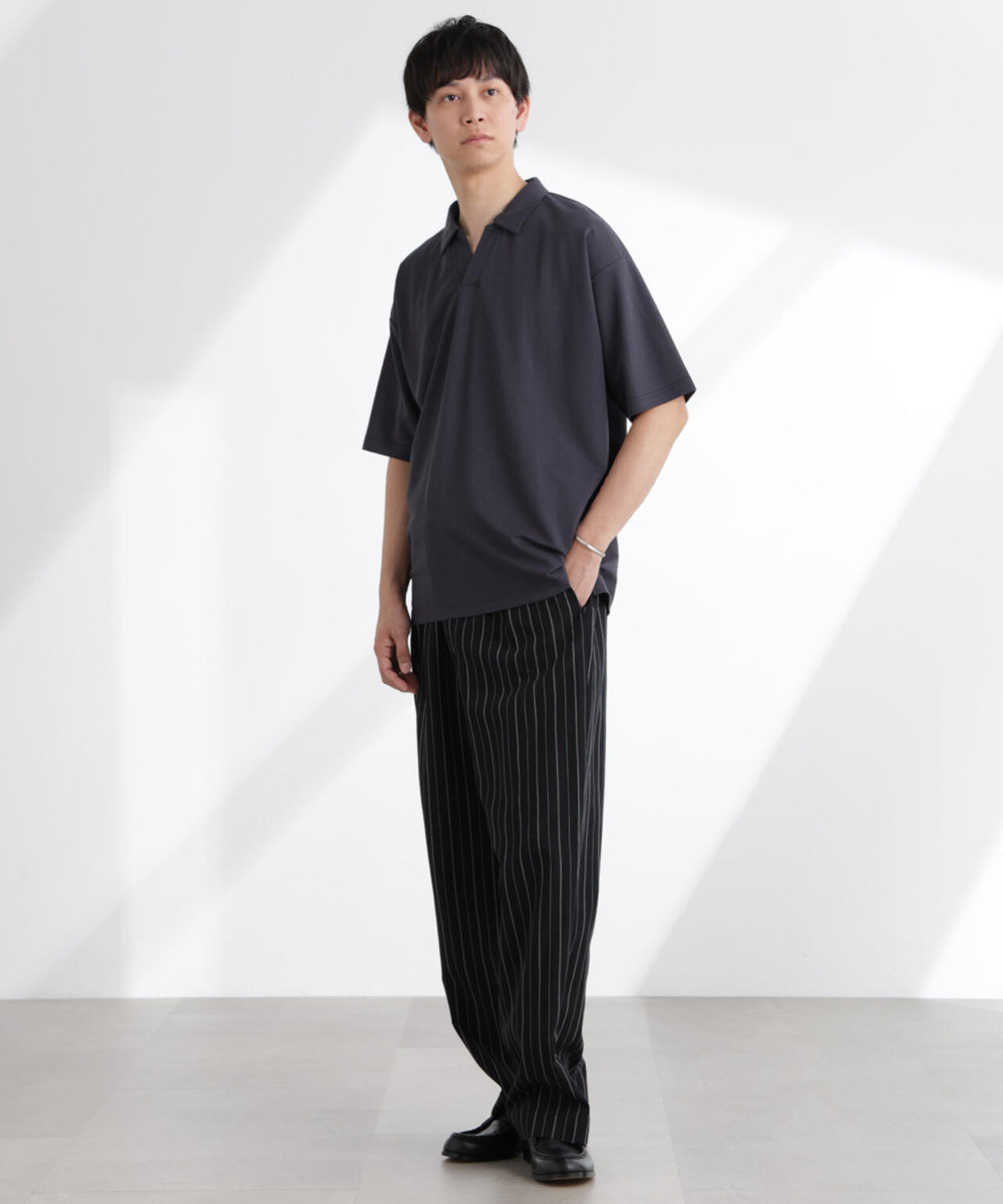 レーヨンナイロンポンチスキッパーシャツ 半袖 6725124217