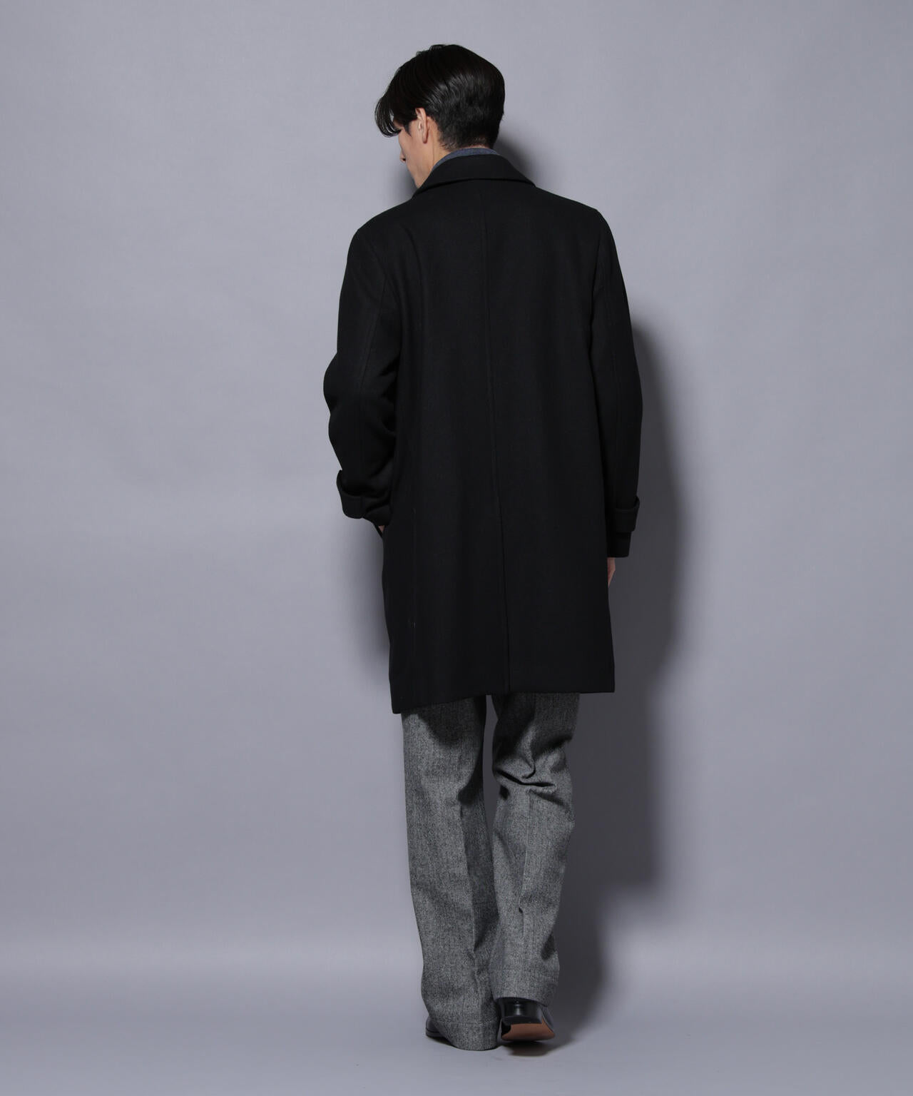 ウール/Nメルトンステンカラーコート 6725211207