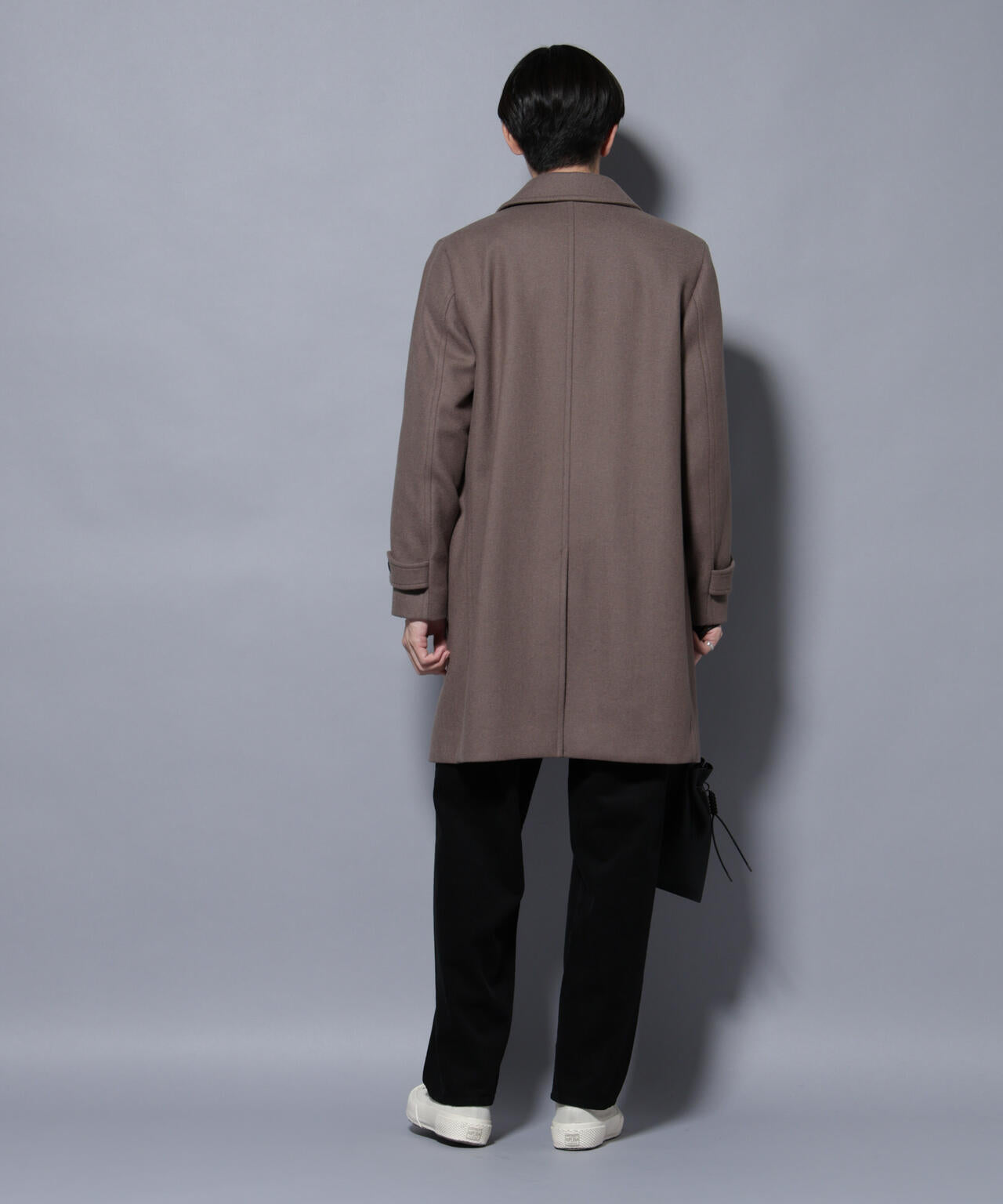 ウール/Nメルトンステンカラーコート 6725211207