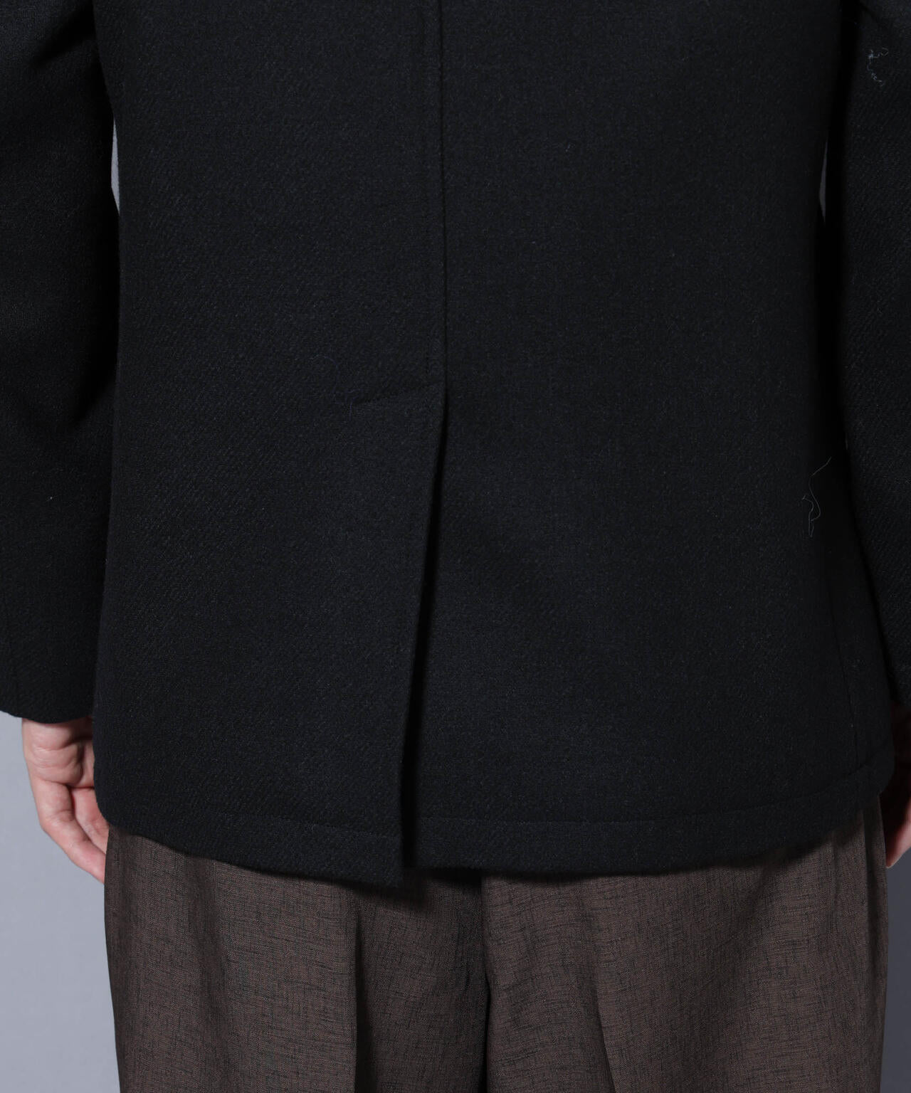 ウール/Nメルトンスタンドカラーコート 6725211208