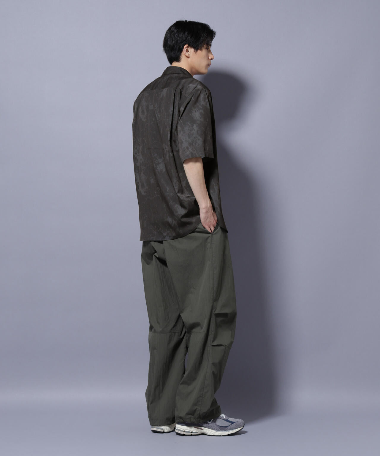 ストーンパターン半袖シャツ 6725221206