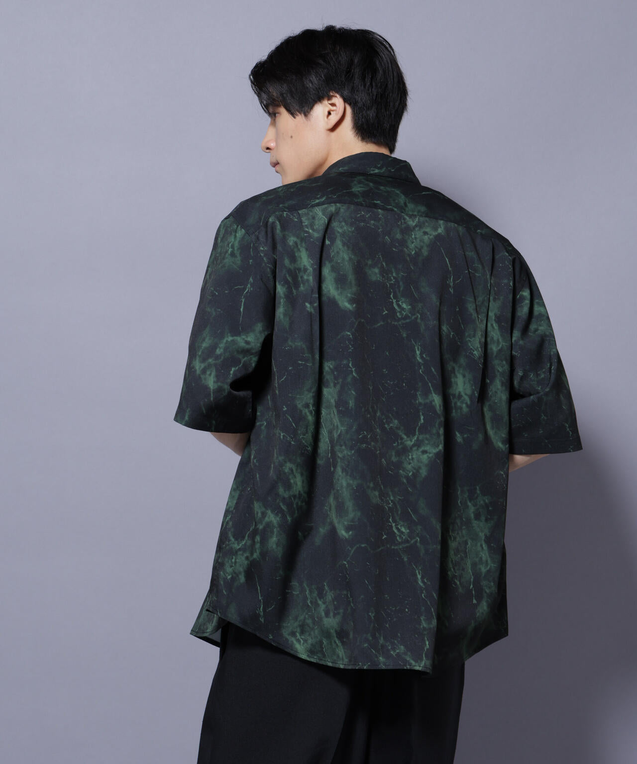 ストーンパターン半袖シャツ 6725221206