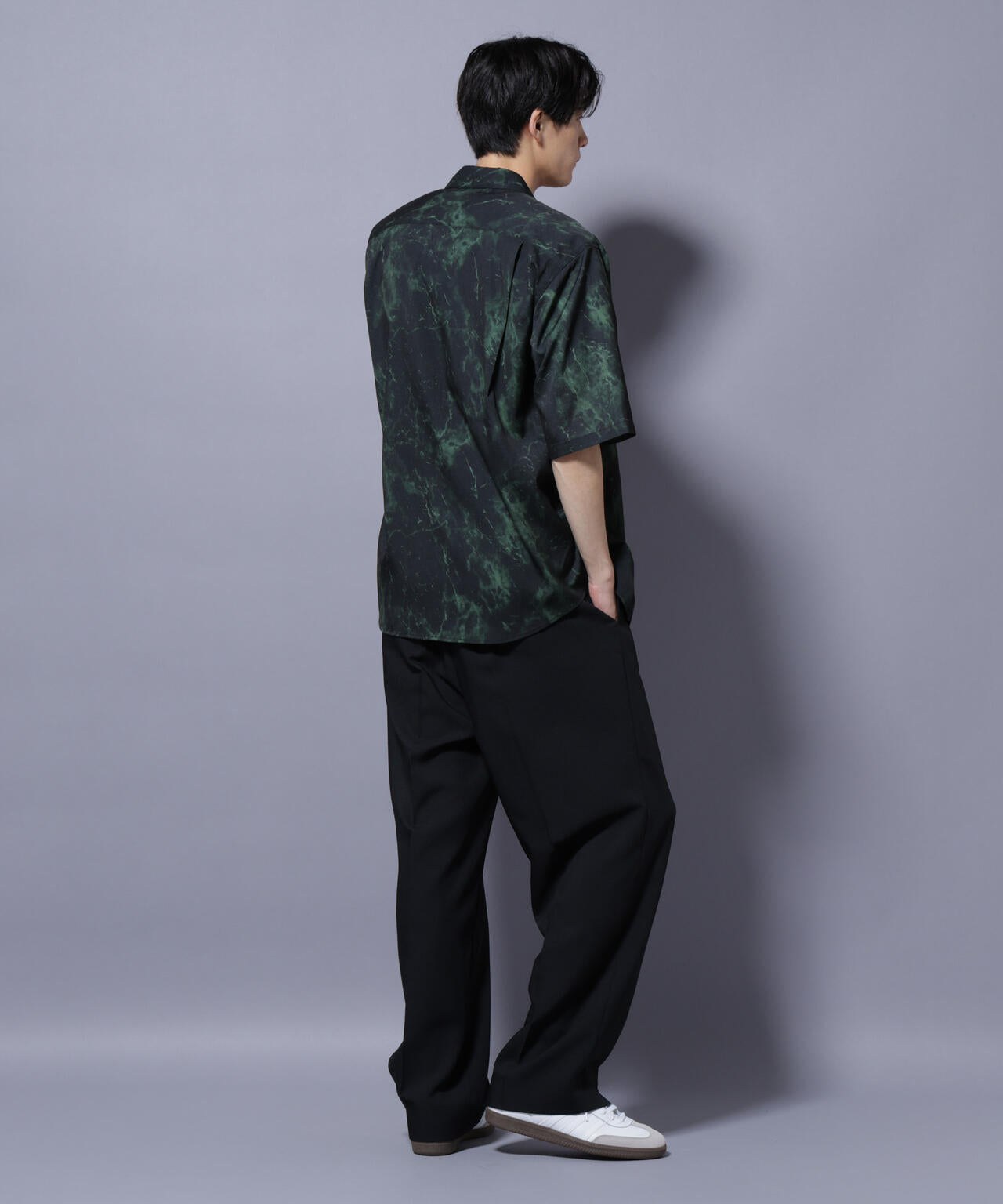 ストーンパターン半袖シャツ 6725221206