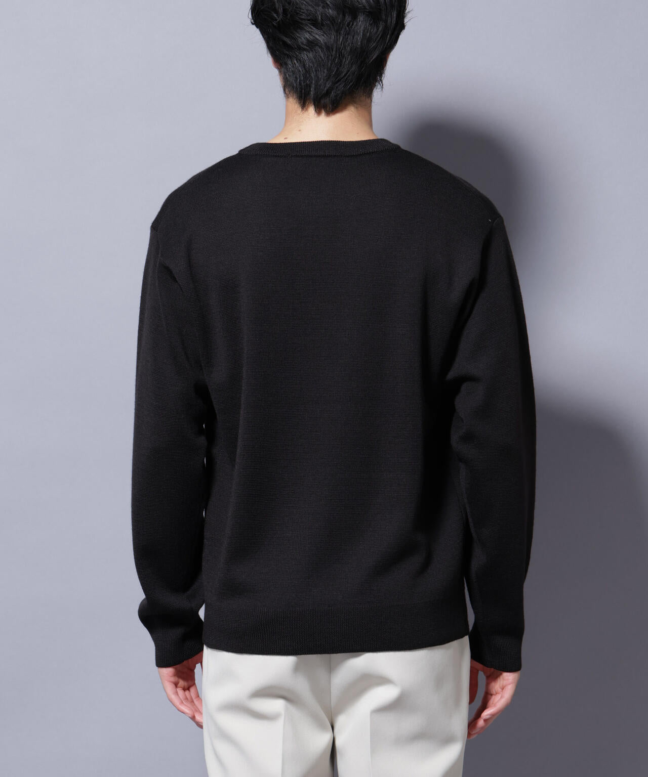 タスマニアウールミックス ミラノリブリラックスクルーネックニット 6725222222