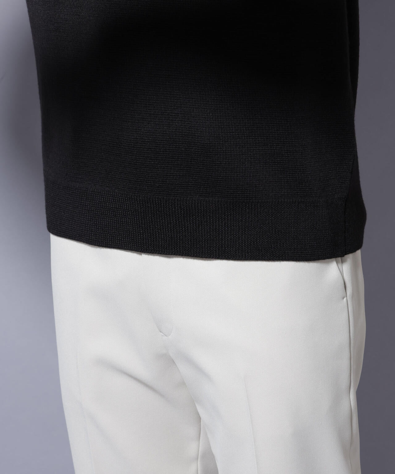 タスマニアウールミックス ミラノリブリラックスクルーネックニット 6725222222