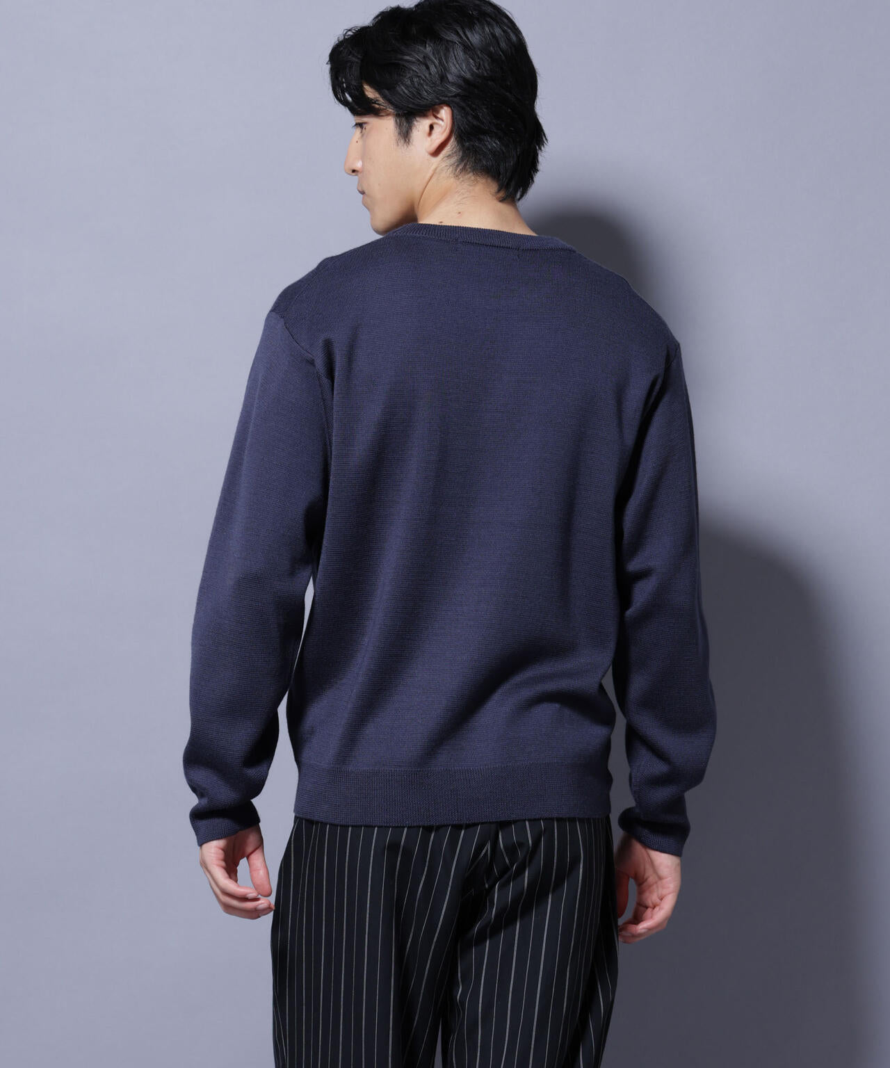 タスマニアウールミックス ミラノリブリラックスクルーネックニット 6725222222