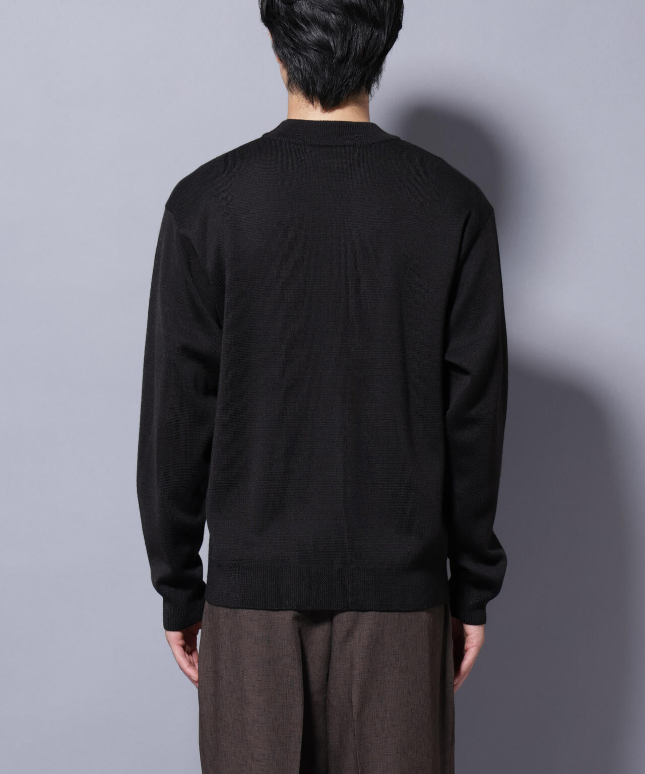 タスマニアウールミックス ミラノリブリラックスモックネックニット 6725222223