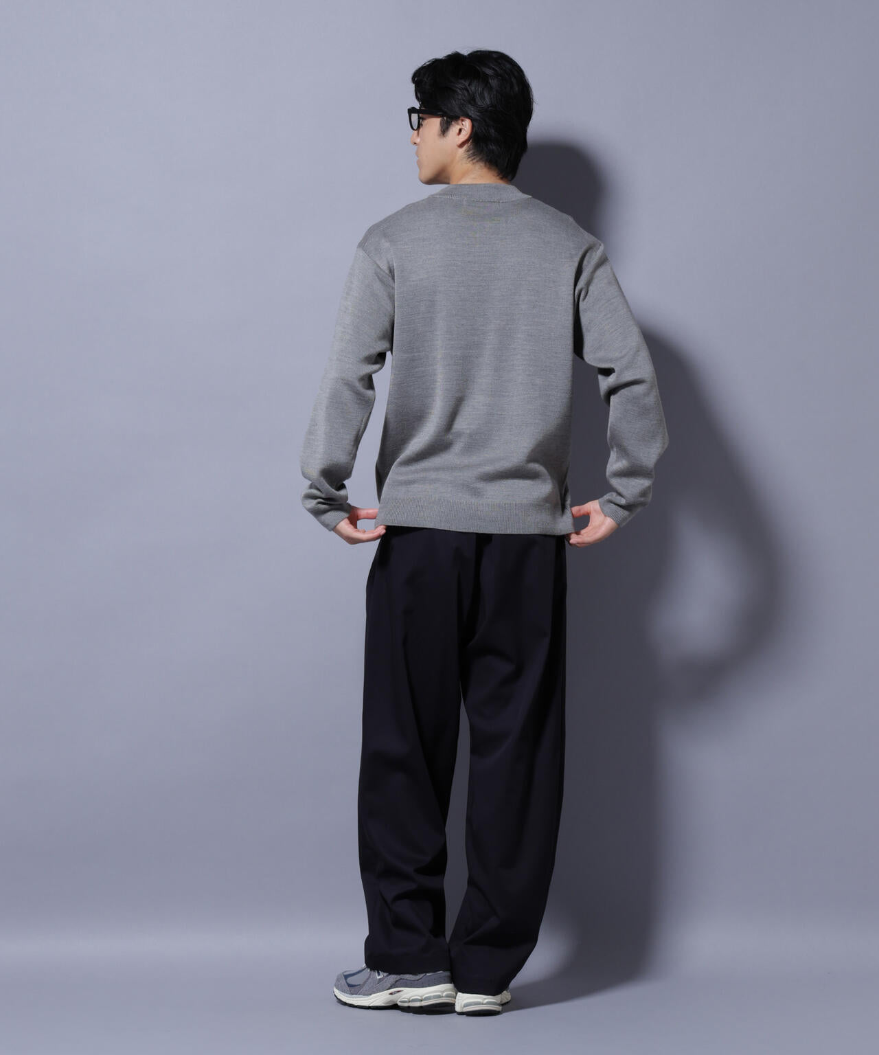 タスマニアウールミックス ミラノリブリラックスモックネックニット 6725222223