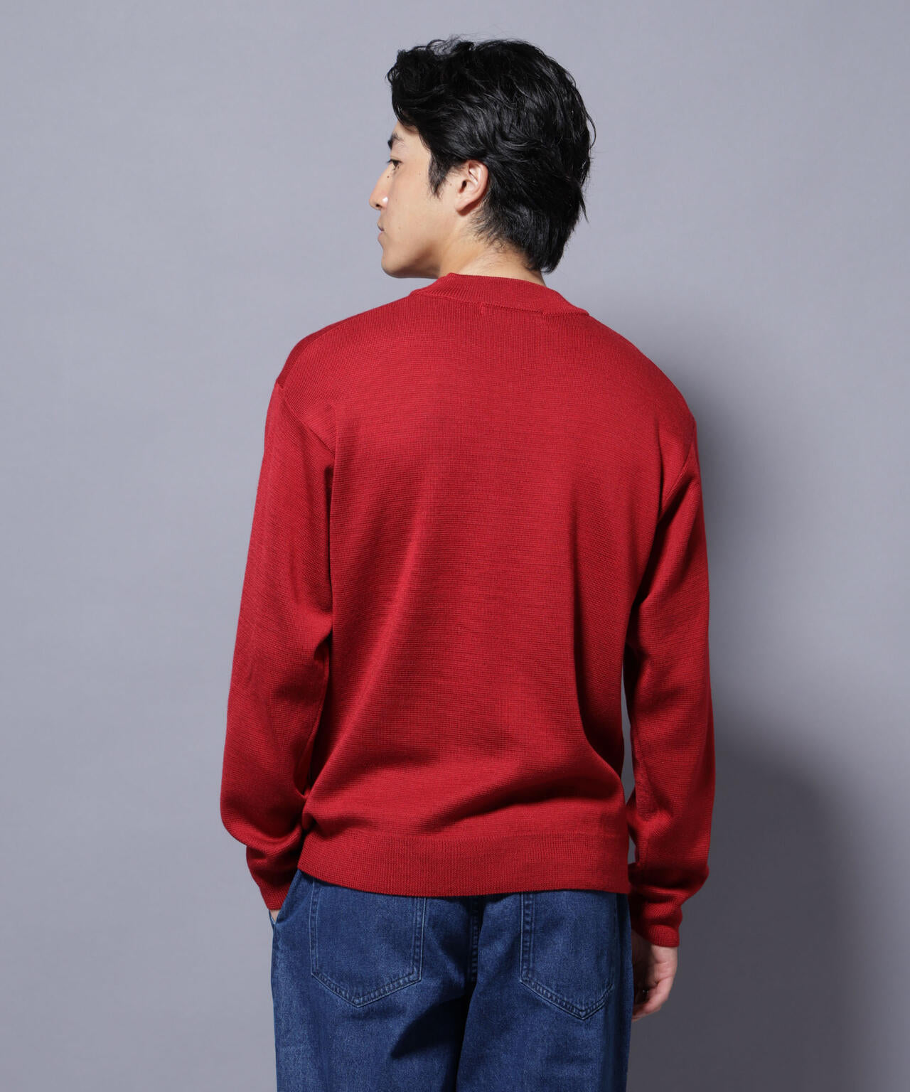 タスマニアウールミックス ミラノリブリラックスモックネックニット 6725222223