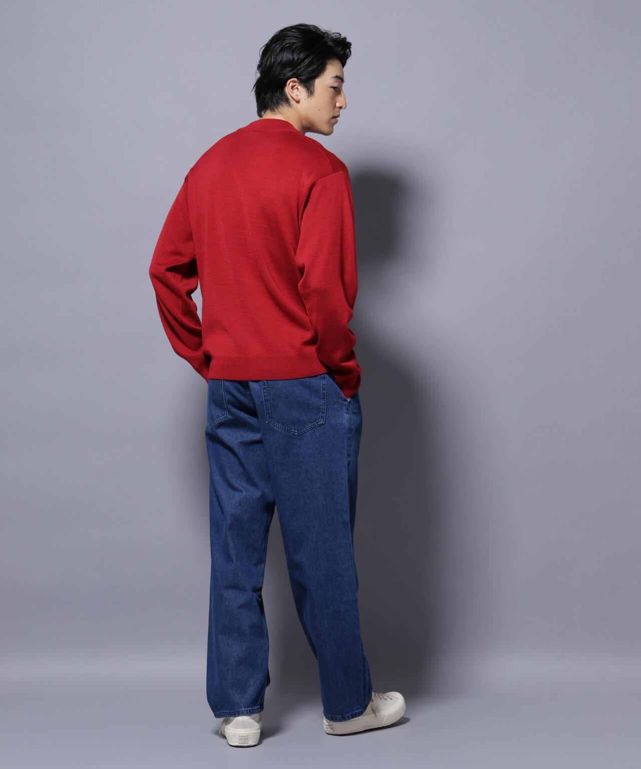 タスマニアウールミックス ミラノリブリラックスモックネックニット 6725222223