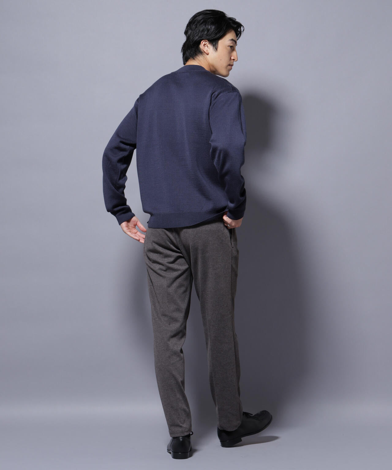 タスマニアウールミックス ミラノリブリラックスモックネックニット 6725222223