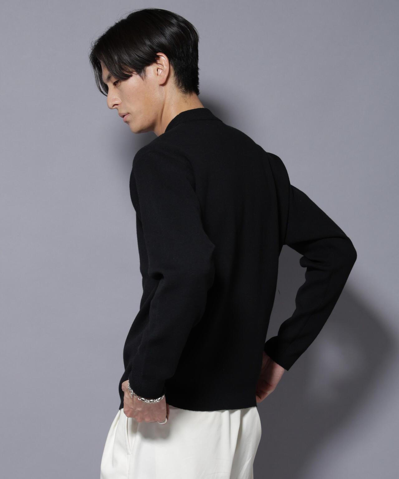 シルク混モックネックニット 6725222228