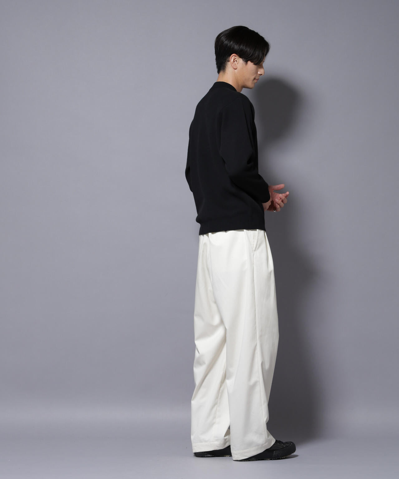 シルク混モックネックニット 6725222228