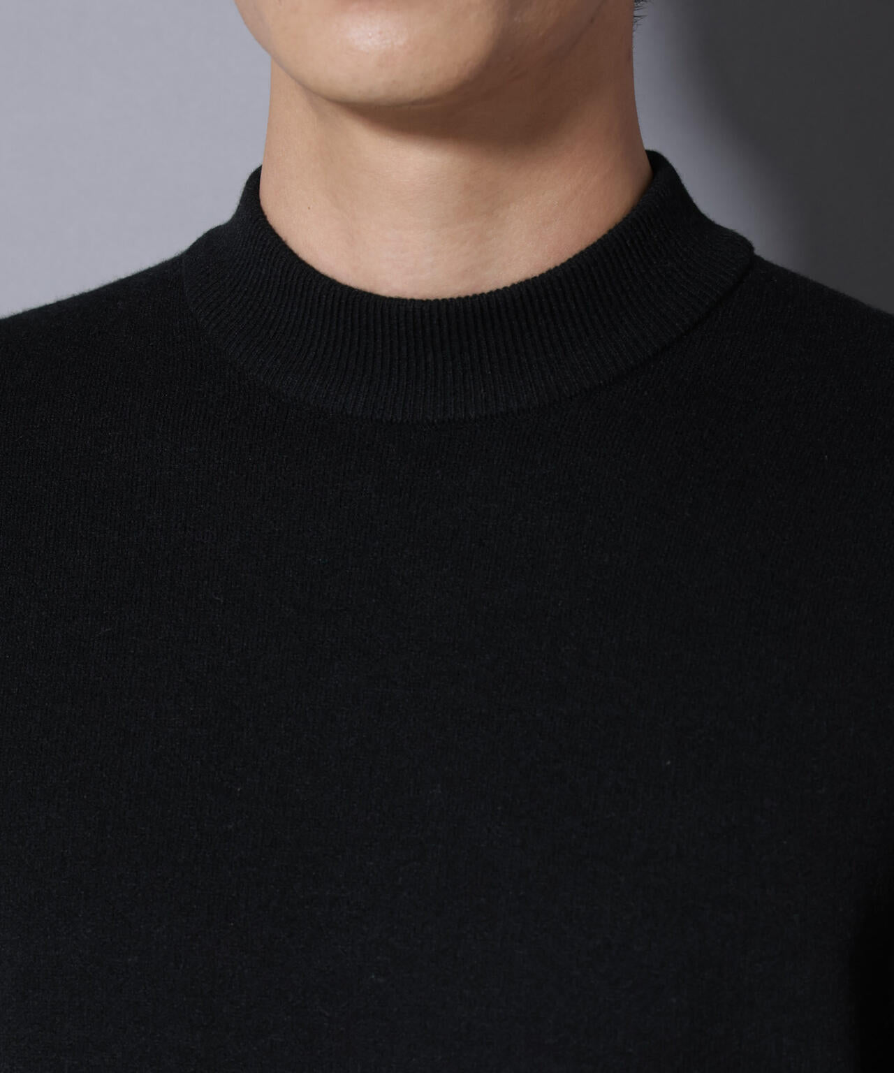 シルク混モックネックニット 6725222228