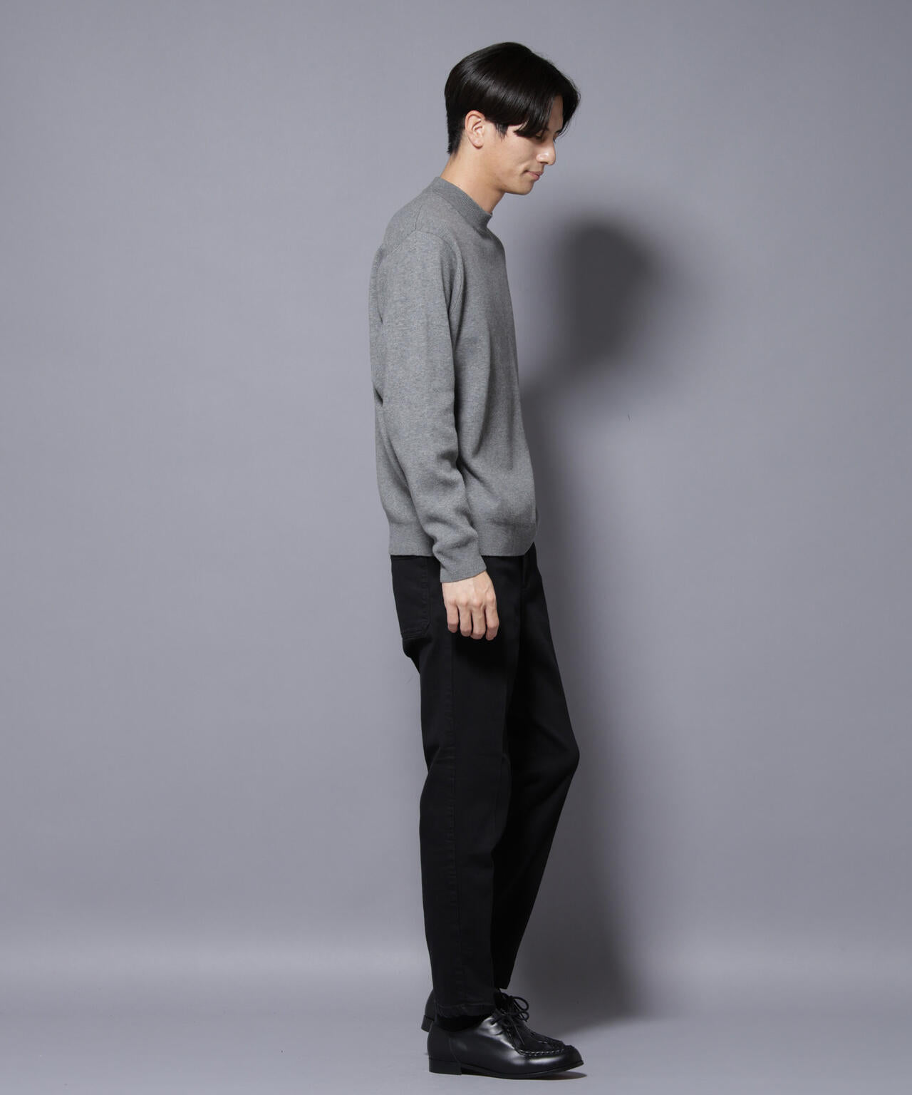 シルク混モックネックニット 6725222228