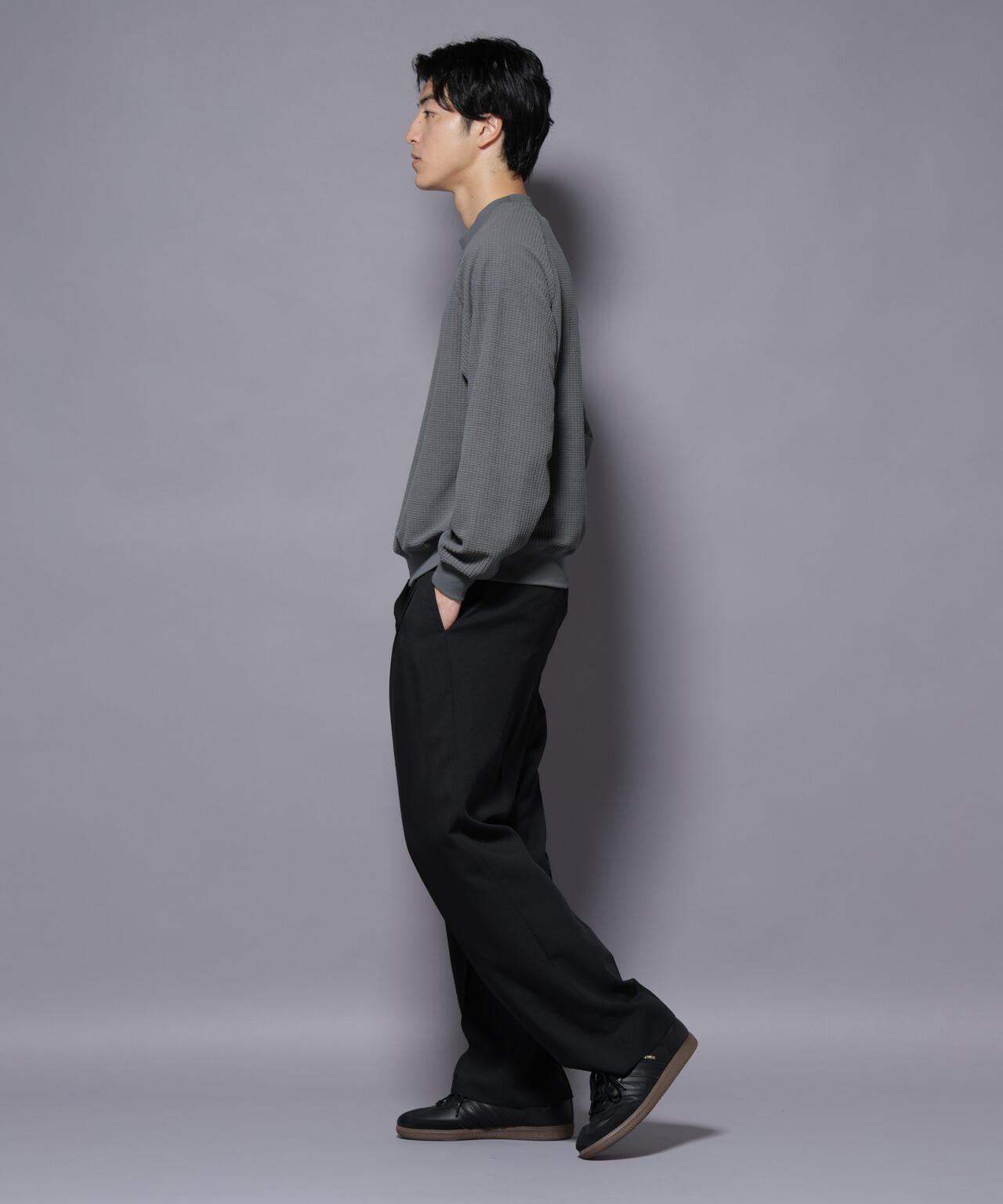 NORMANBROS別注 ワッフルフリース 長袖 6725223002