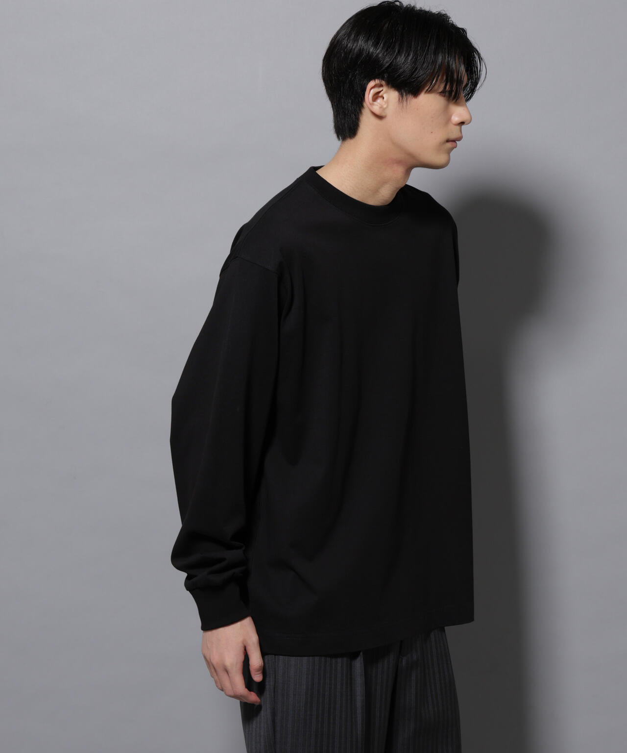 ビックシルエットワンポイントTシャツ 長袖 6725223207