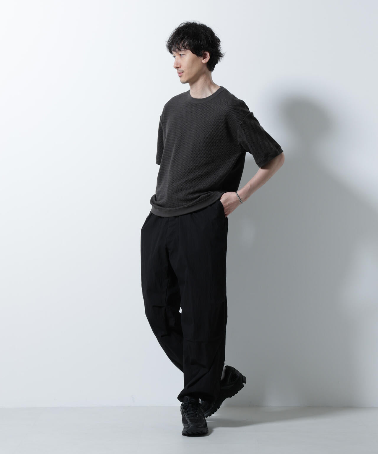 テックワッフルクルーネックTシャツ 半袖 6725224204