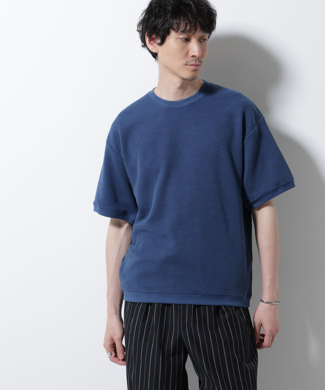 テックワッフルクルーネックTシャツ 半袖 6725224204