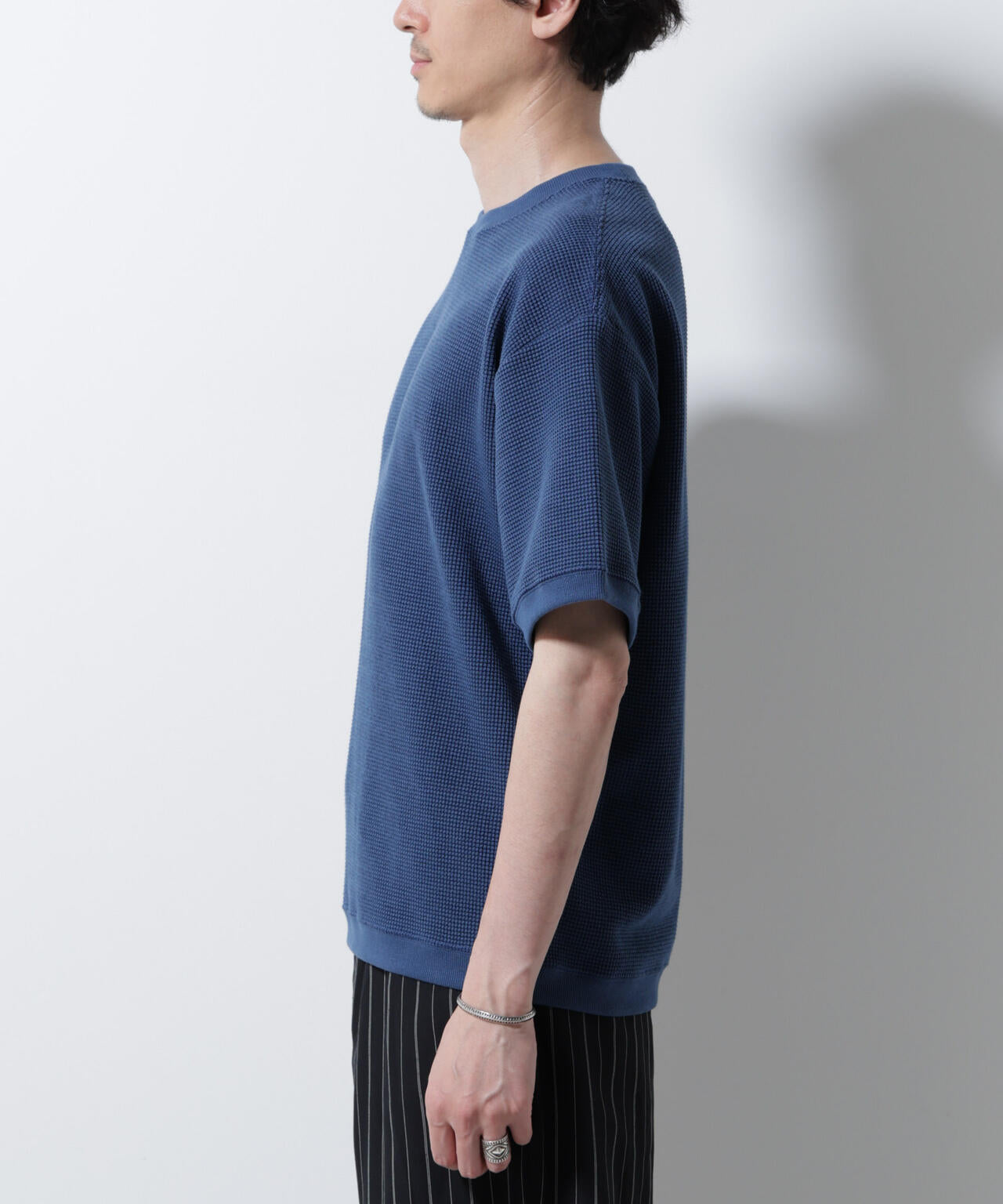 テックワッフルクルーネックTシャツ 半袖 6725224204