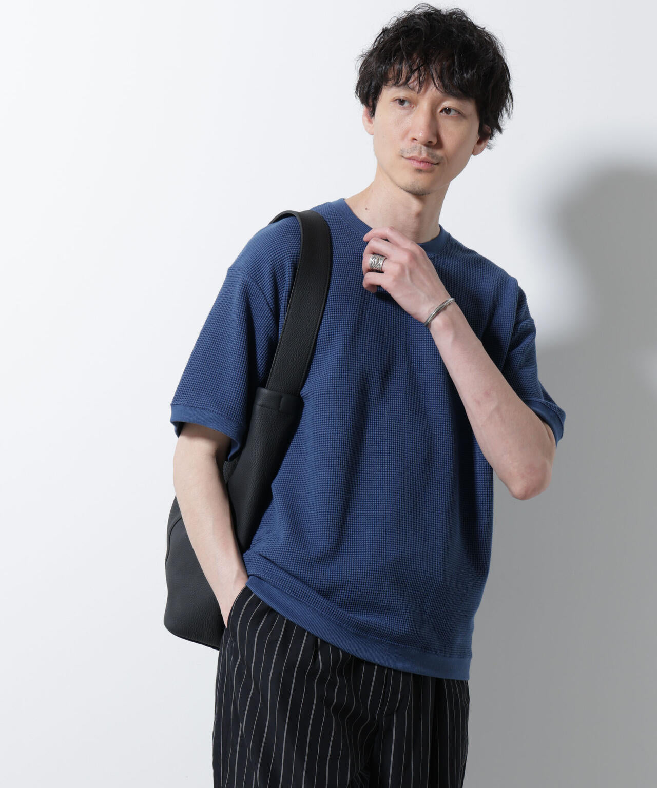 テックワッフルクルーネックTシャツ 半袖 6725224204
